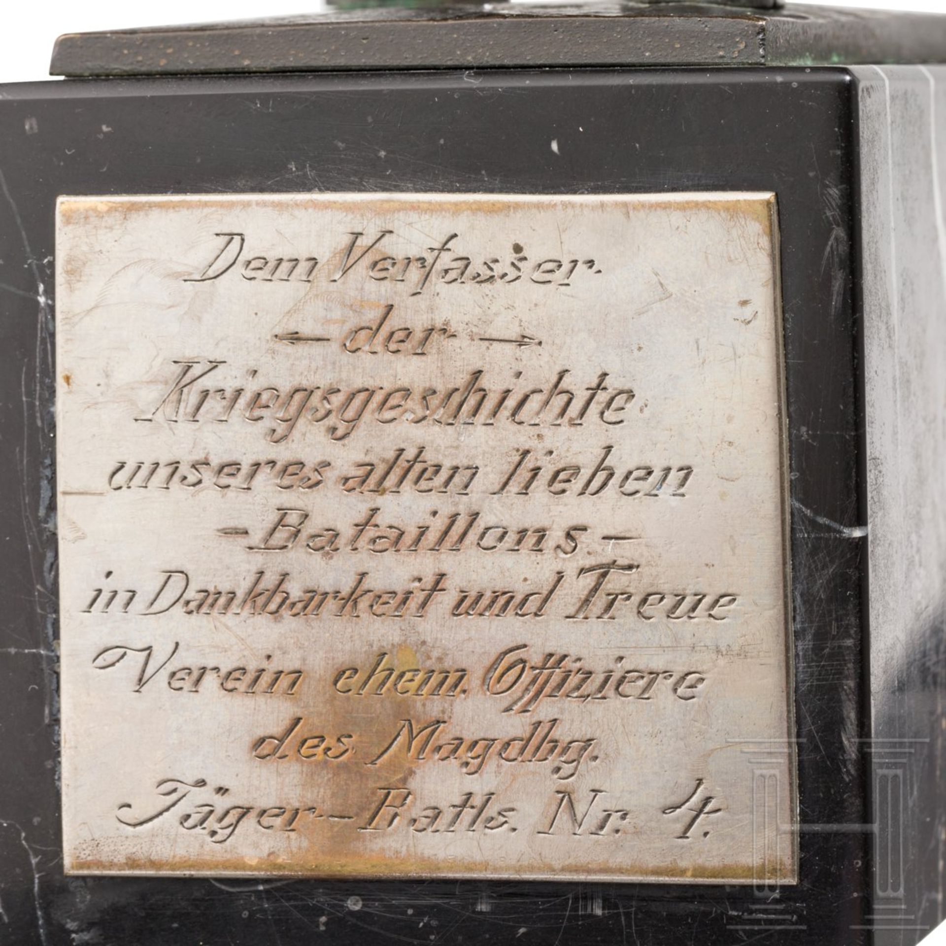 Magdeburgisches Jäger-Bataillon Nr. 4 - Offiziersgeschenk, um 1900 - Bild 4 aus 4