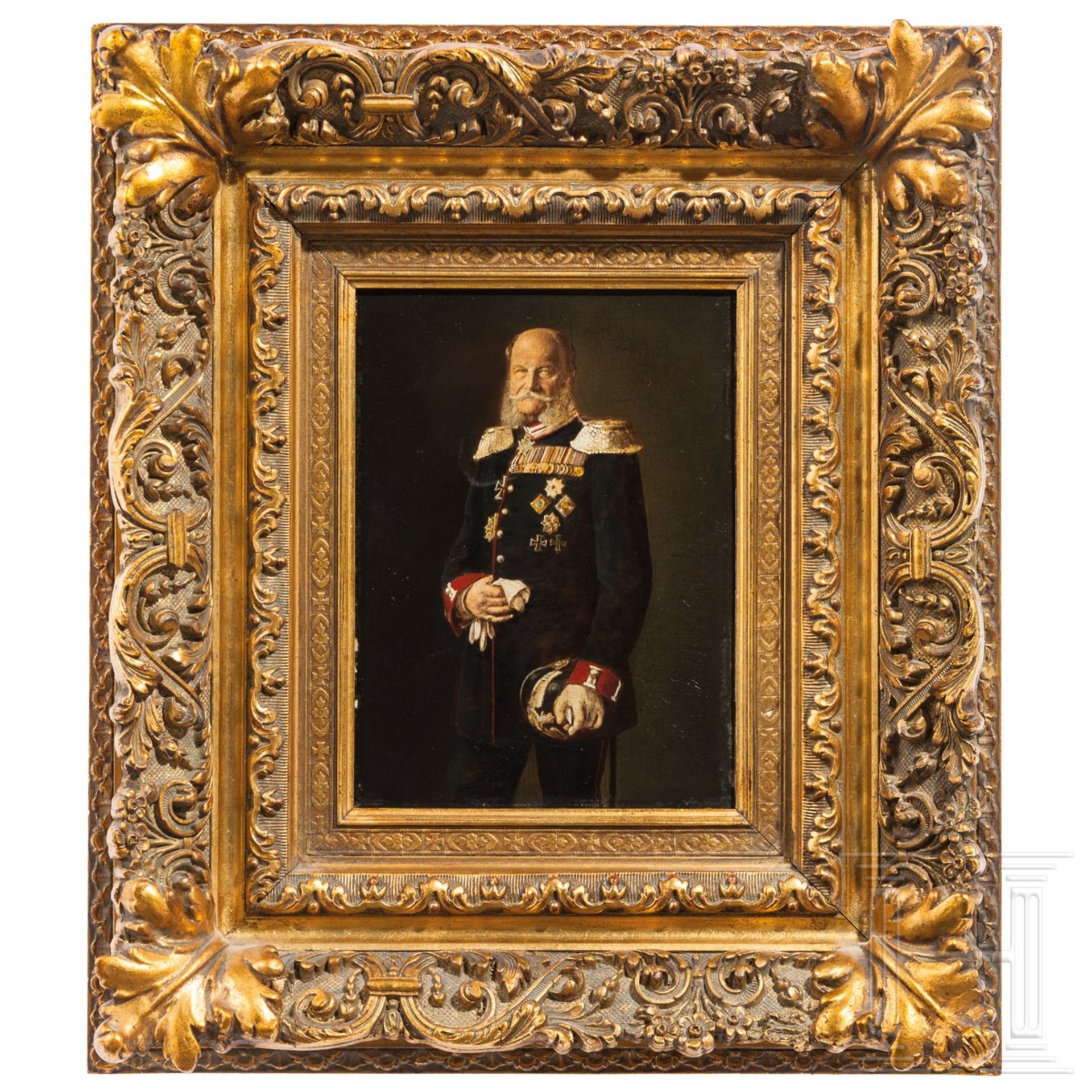 Kaiser Wilhelm I. - Portraitgemälde, Ende 19. Jhdt.