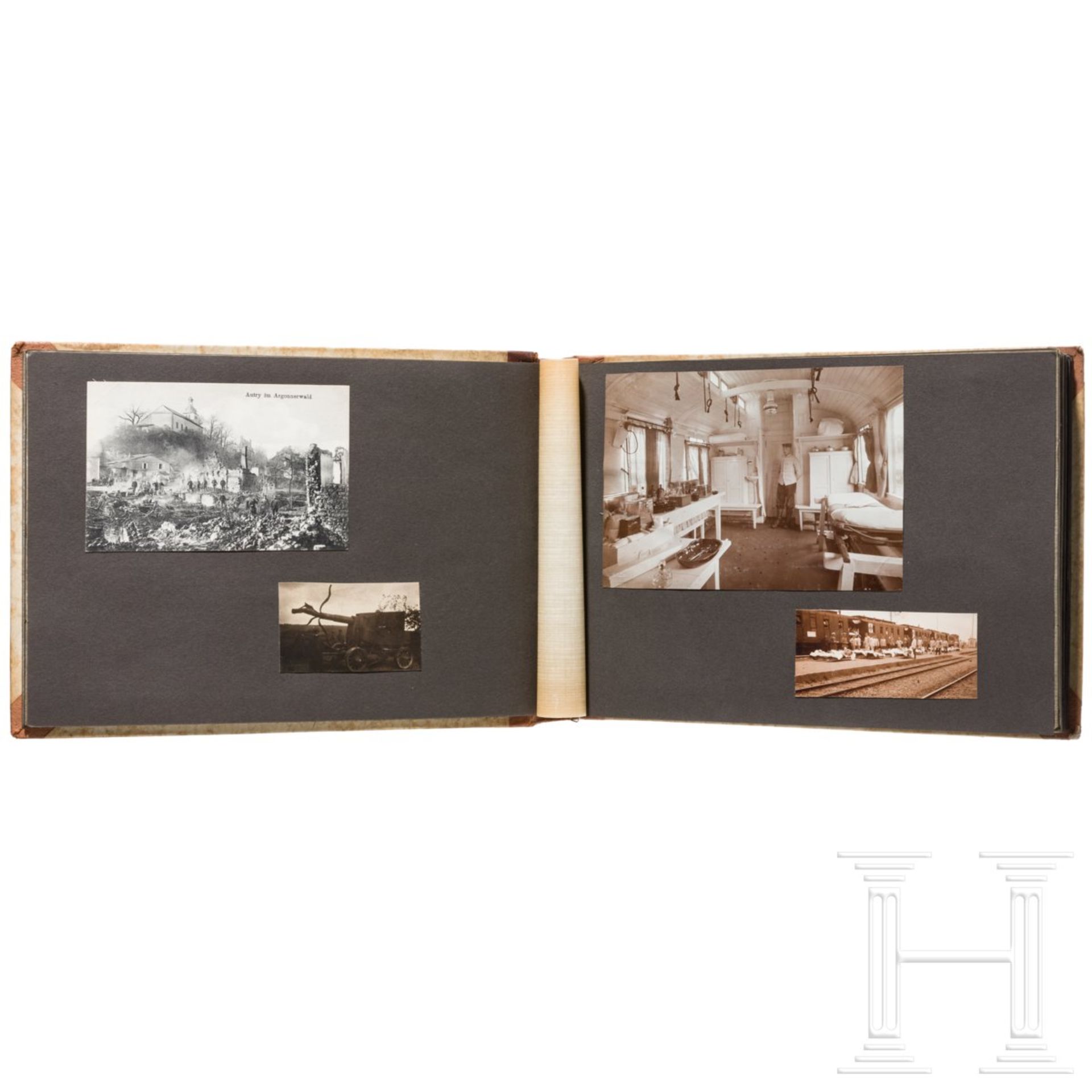 Prof. Dr. Gustav Scholten - Fotoalbum als Feldhilfsarzt 1916-18 in der Armeeabteilung von Strantz - Bild 2 aus 4