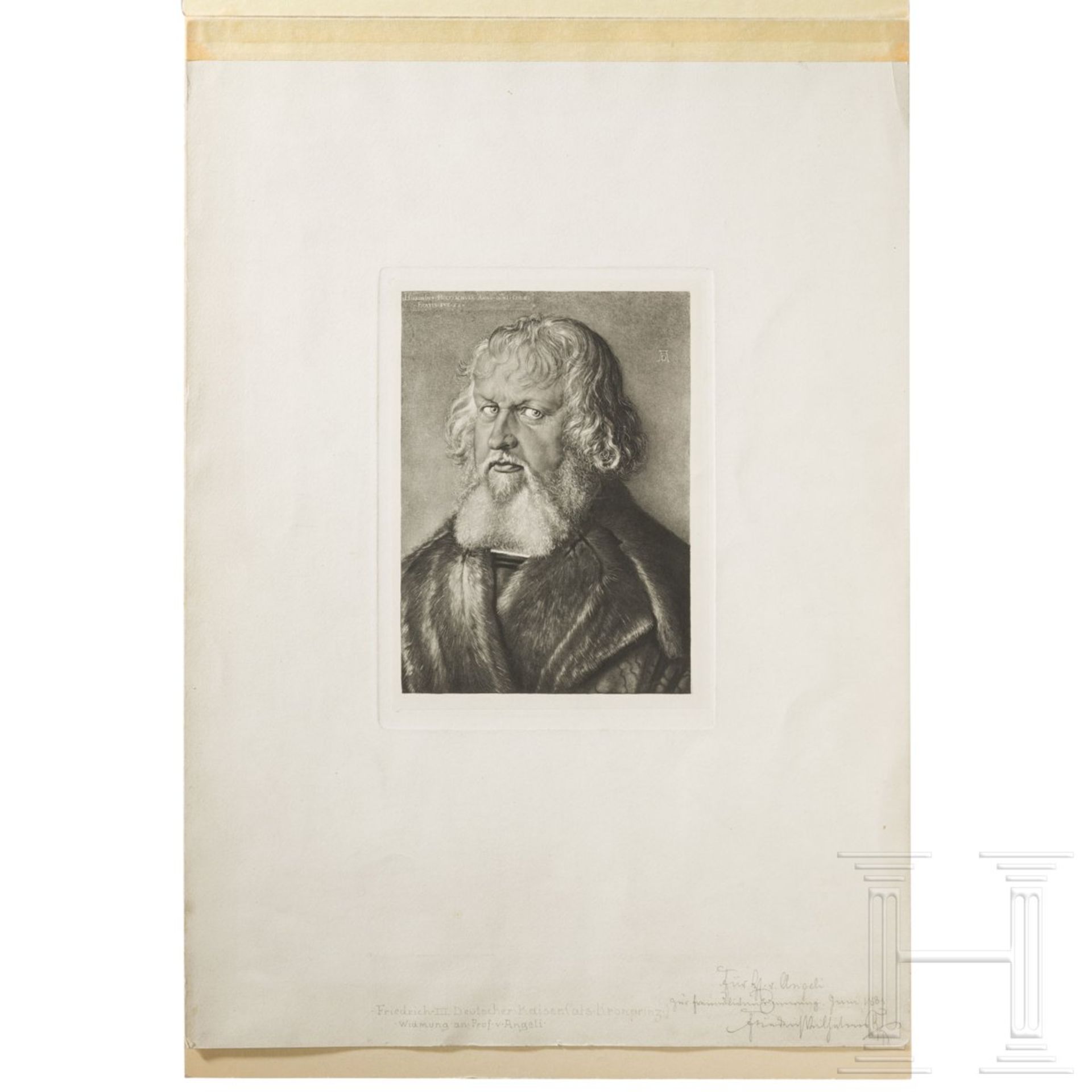 Friedrich III. - Autograph, datiert 1885 - Bild 3 aus 3