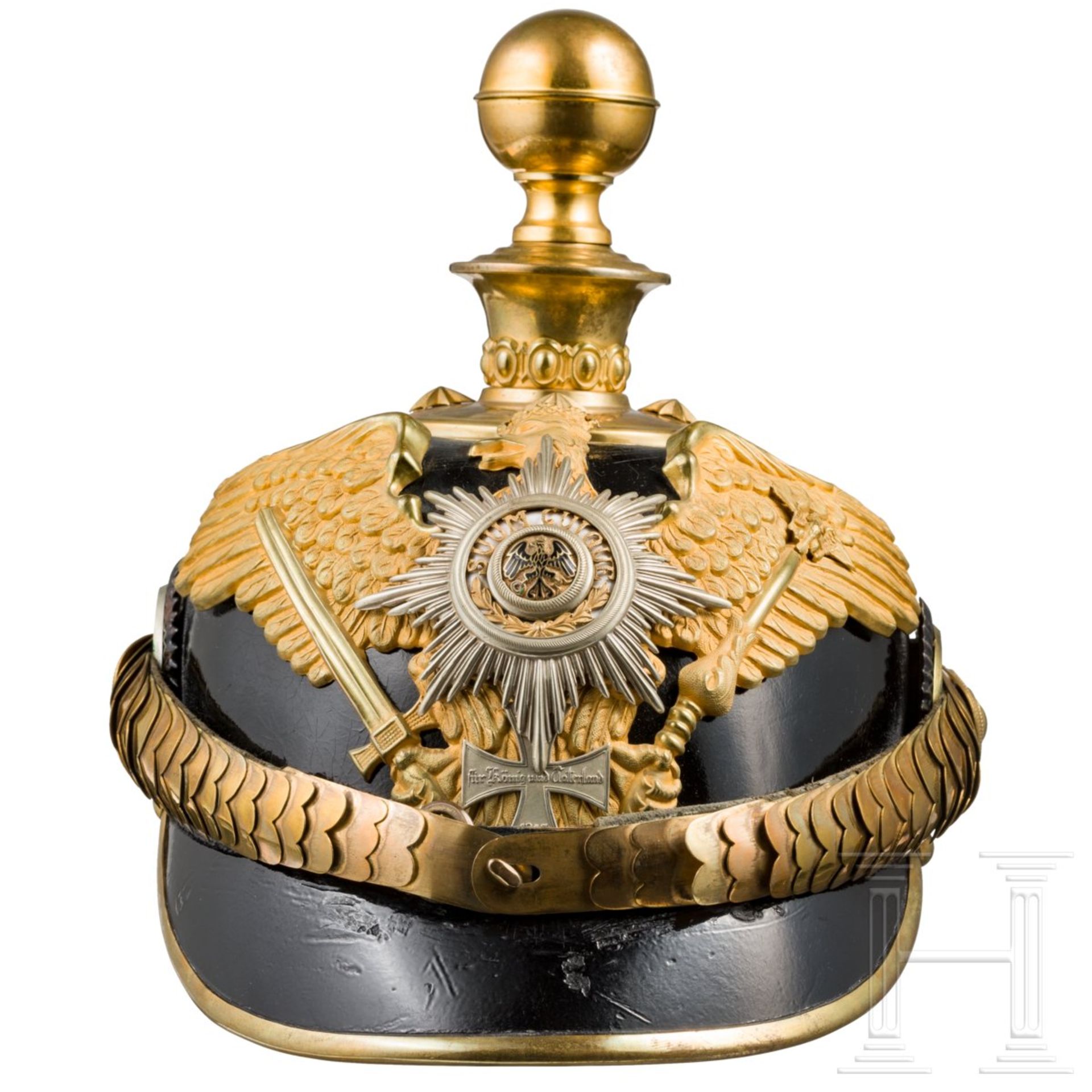 Helm für Reserveoffiziere der Garde-Artillerie, um 1900 - Bild 2 aus 6