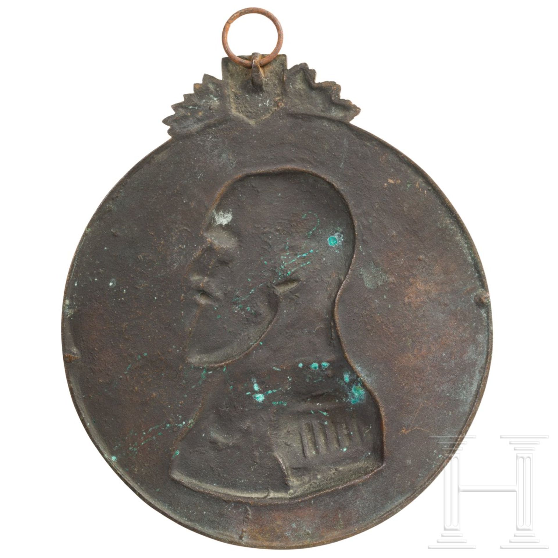 Zar Alexander III. - Große Erinnerungsplakette aus Bronze, 1894 - Bild 2 aus 3