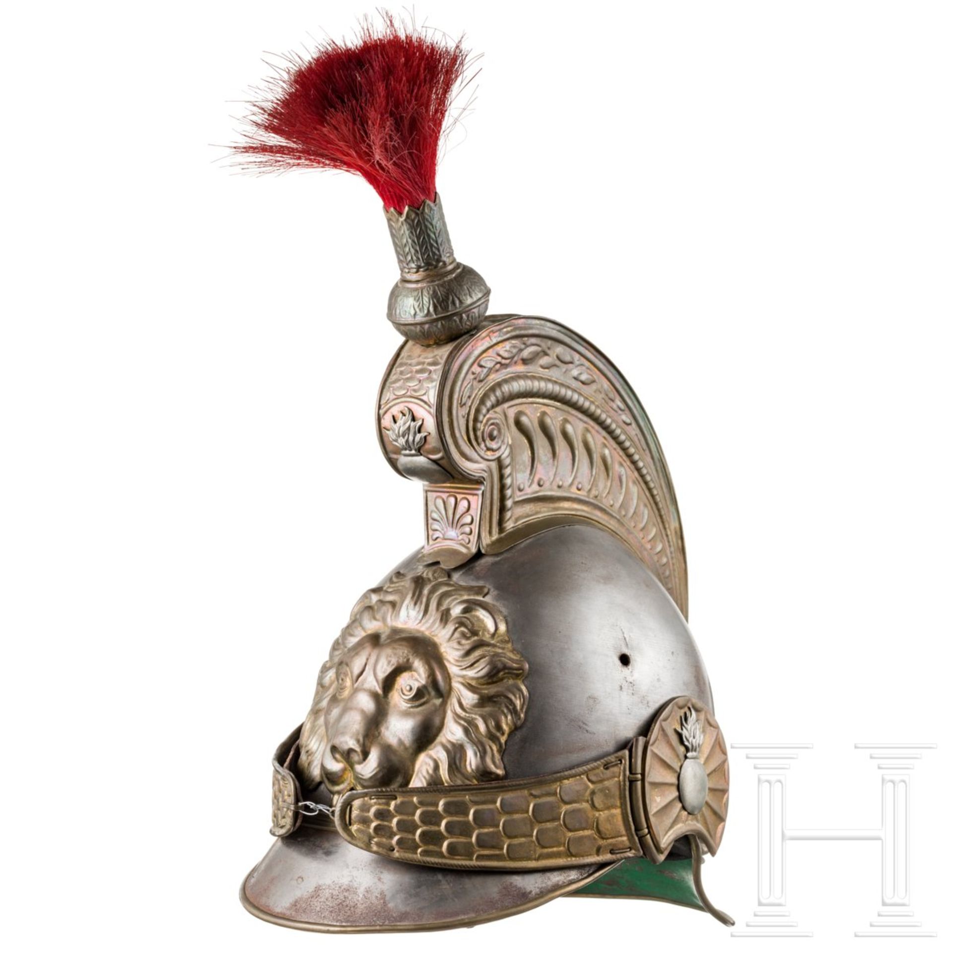 Helm M 1842 für Mannschaften der Kürassiere/Dragoner