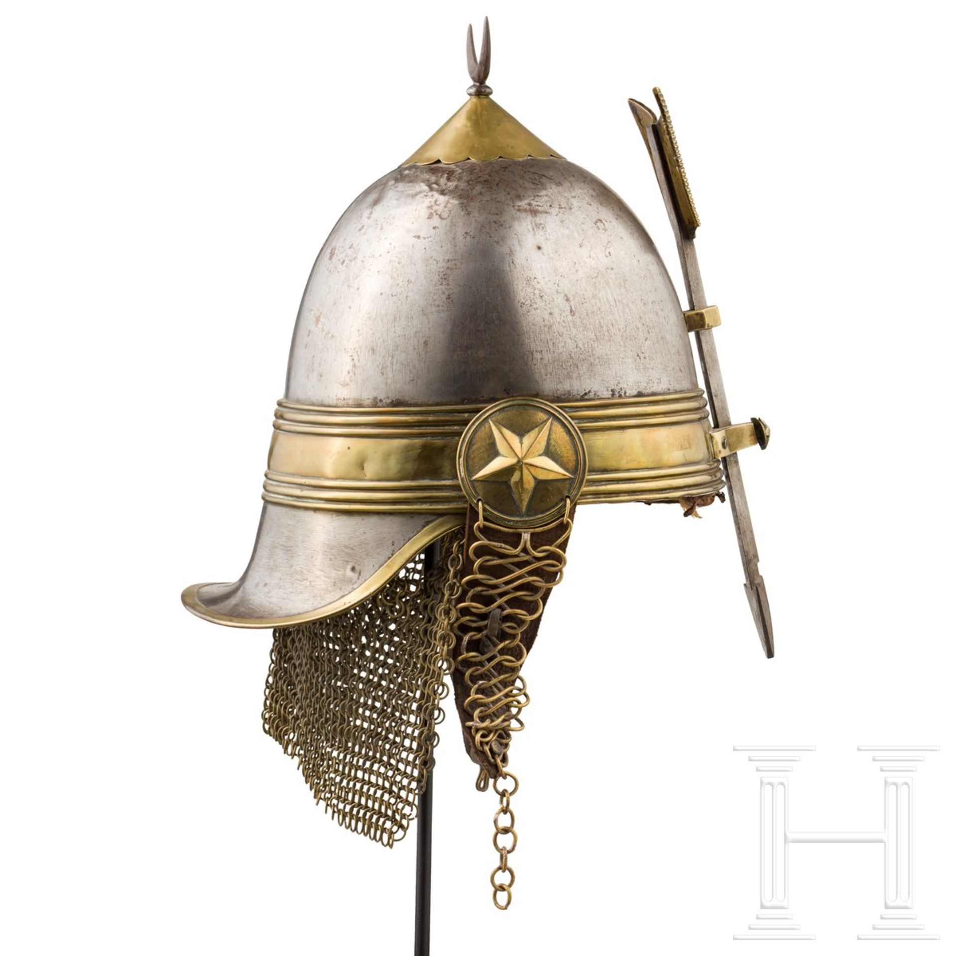 Seltener Helm der Khediven-Leibwache, 2. Hälfte 19. Jhdt. - Bild 2 aus 3