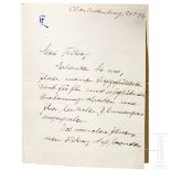 Frida Leider (1888 - 1975) - eigenhändiger Brief der Wagner-Sopranistin an Adolf Hitler 1937