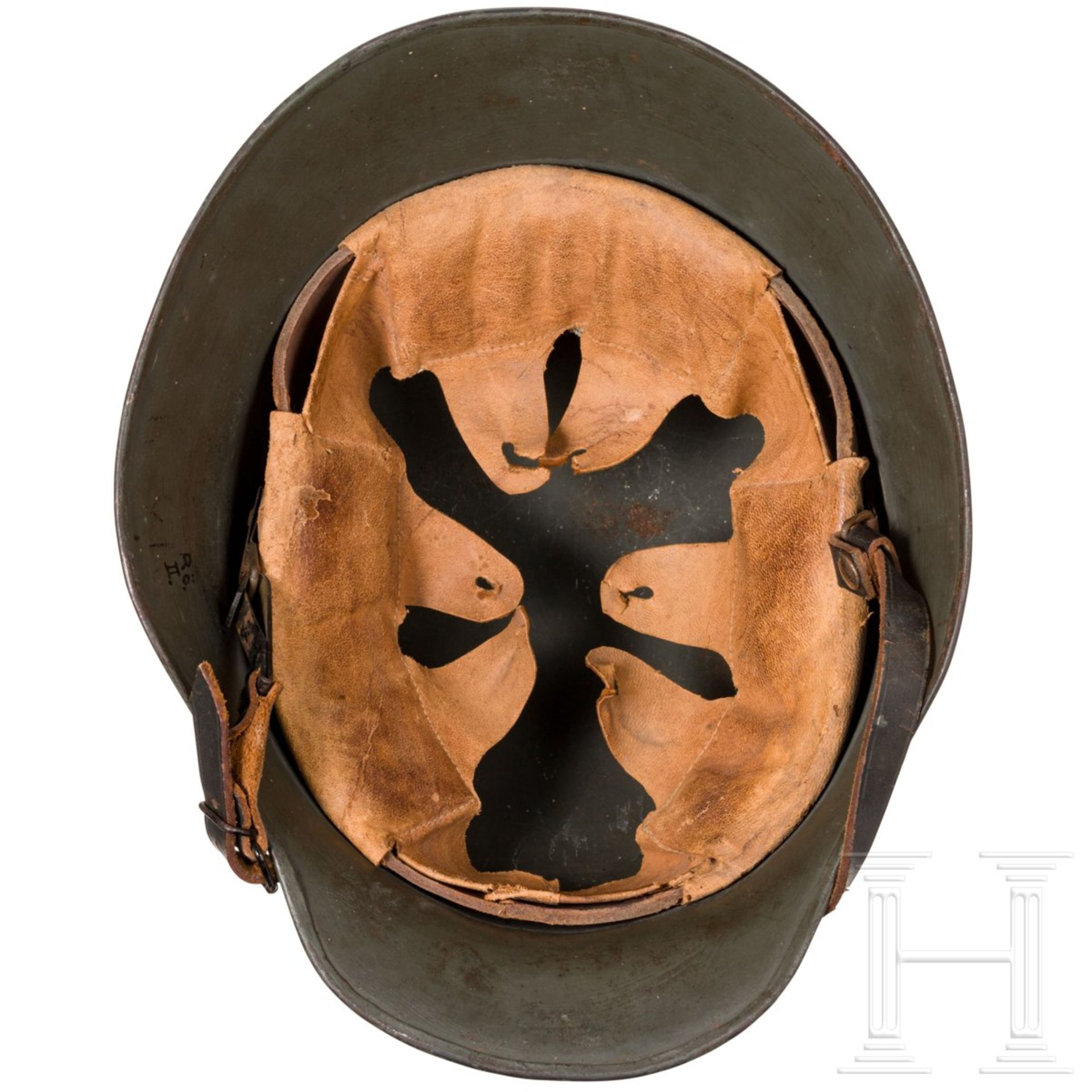 Stahlhelm M 1918 eines Angehörigen des Jungdeutschen Ordens - Bild 3 aus 3