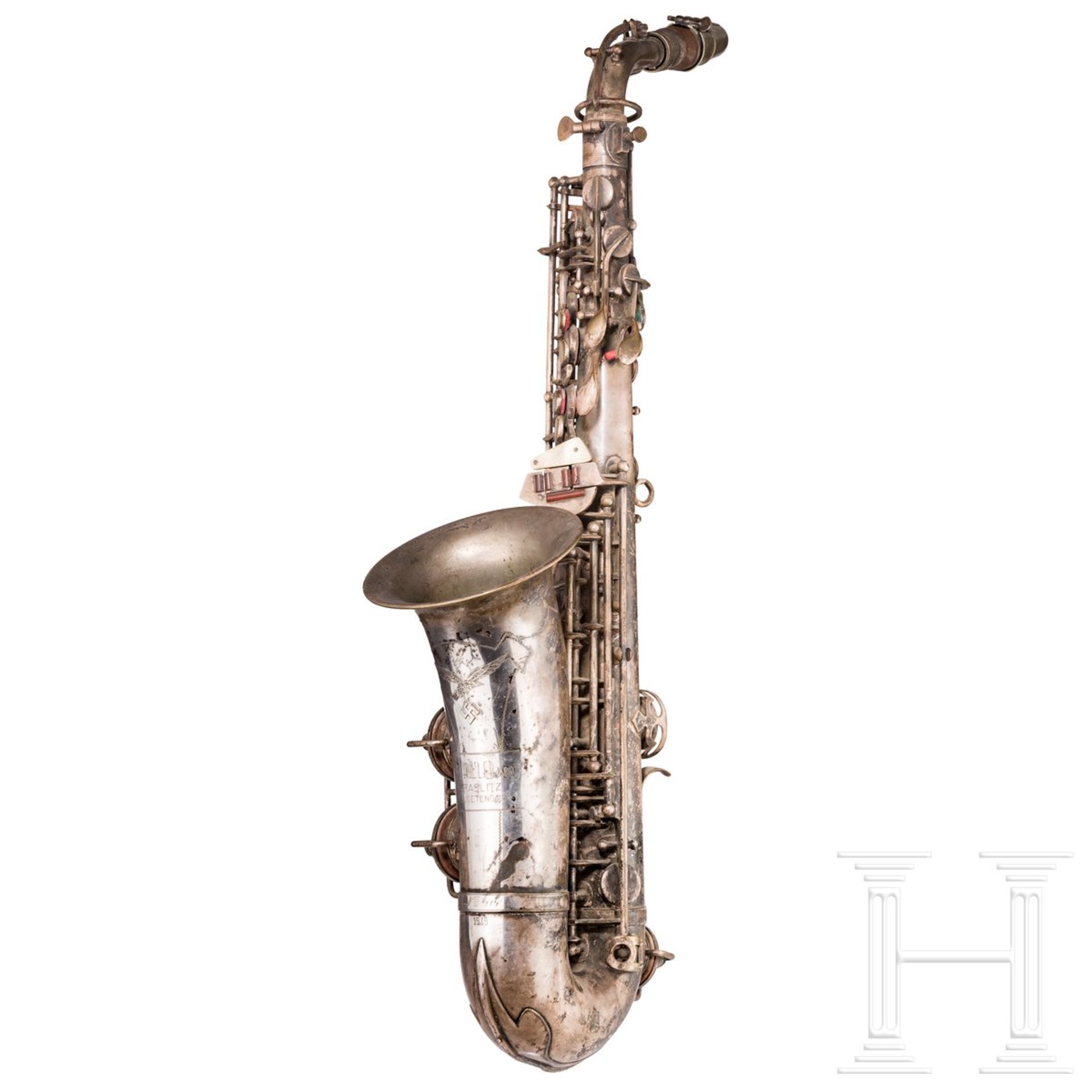 Versilbertes Saxophon der Luftwaffe