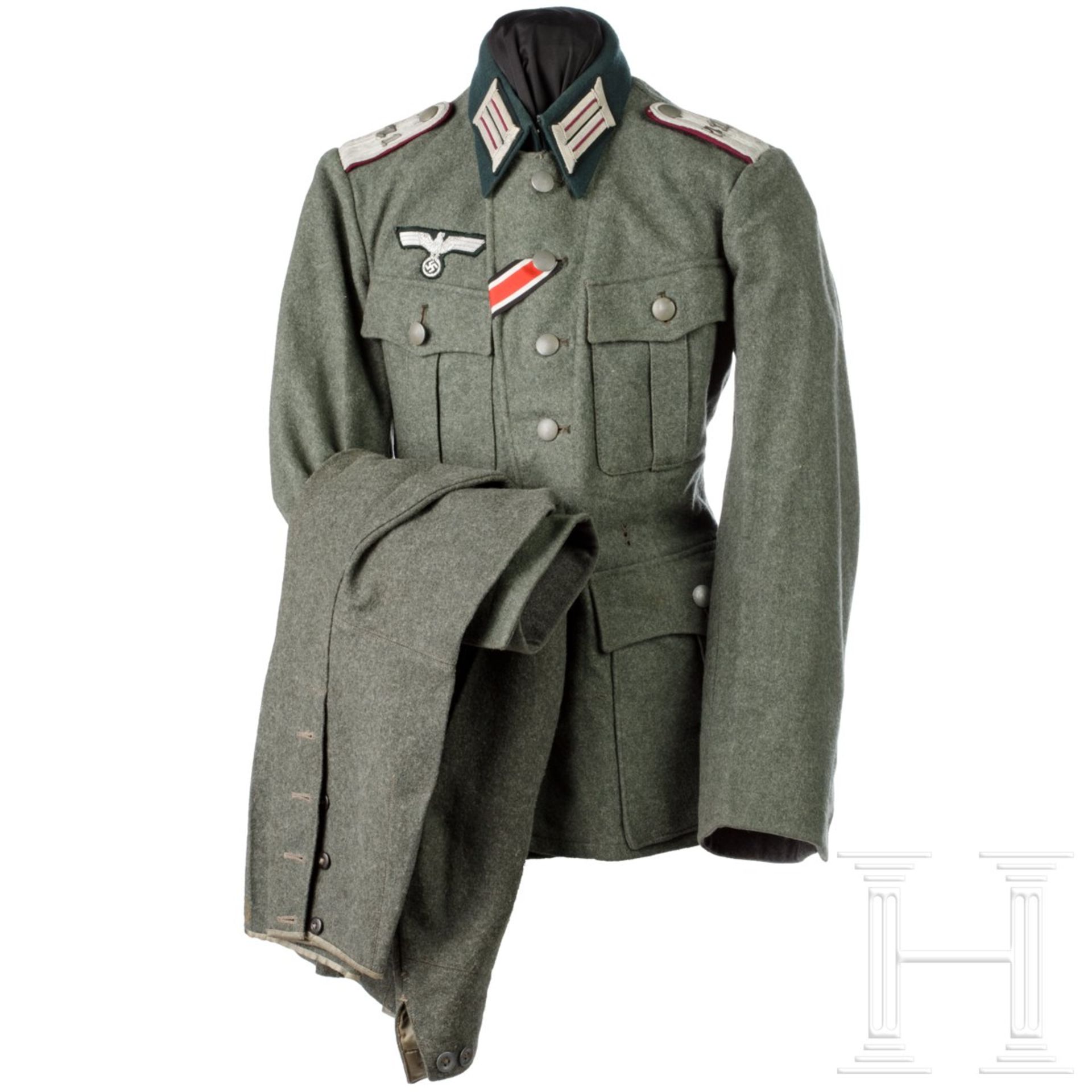 Uniformensemble für einen Leutnant im Nebelwerfer-Regiment 71 (Tropen) - Bild 12 aus 14