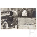 Betty Moritz - Hoffmann-Fotopostkarte mit Hitler-Unterschrift und rs. Widmung von Emil Maurice,