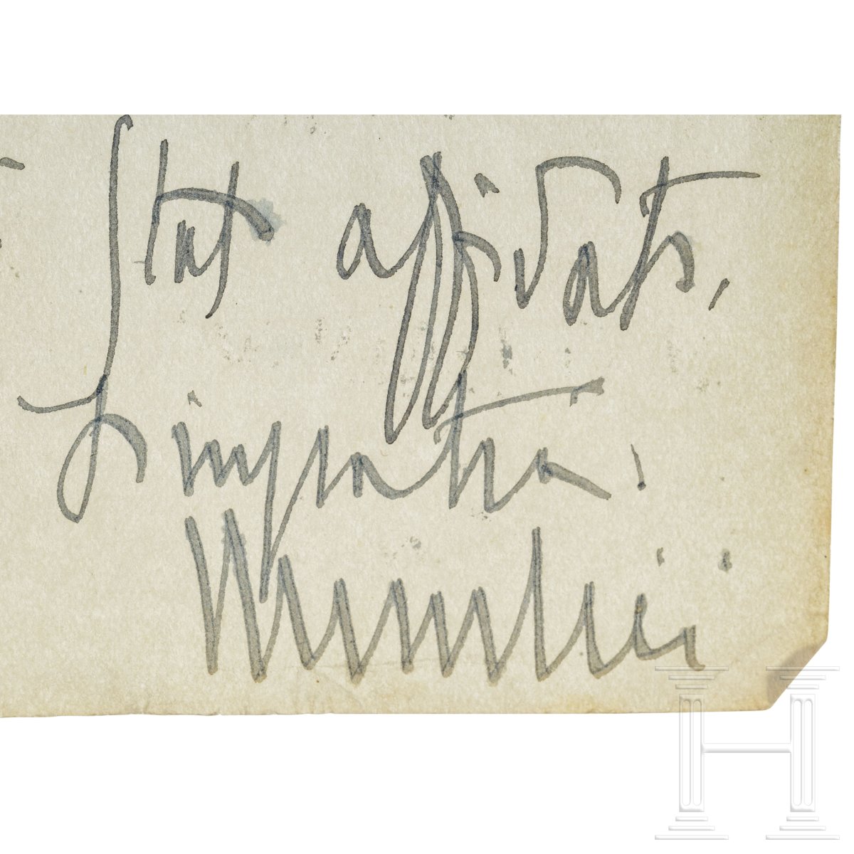 Handgeschriebener Abschiedsbrief von Benito Mussolini - Bild 5 aus 6