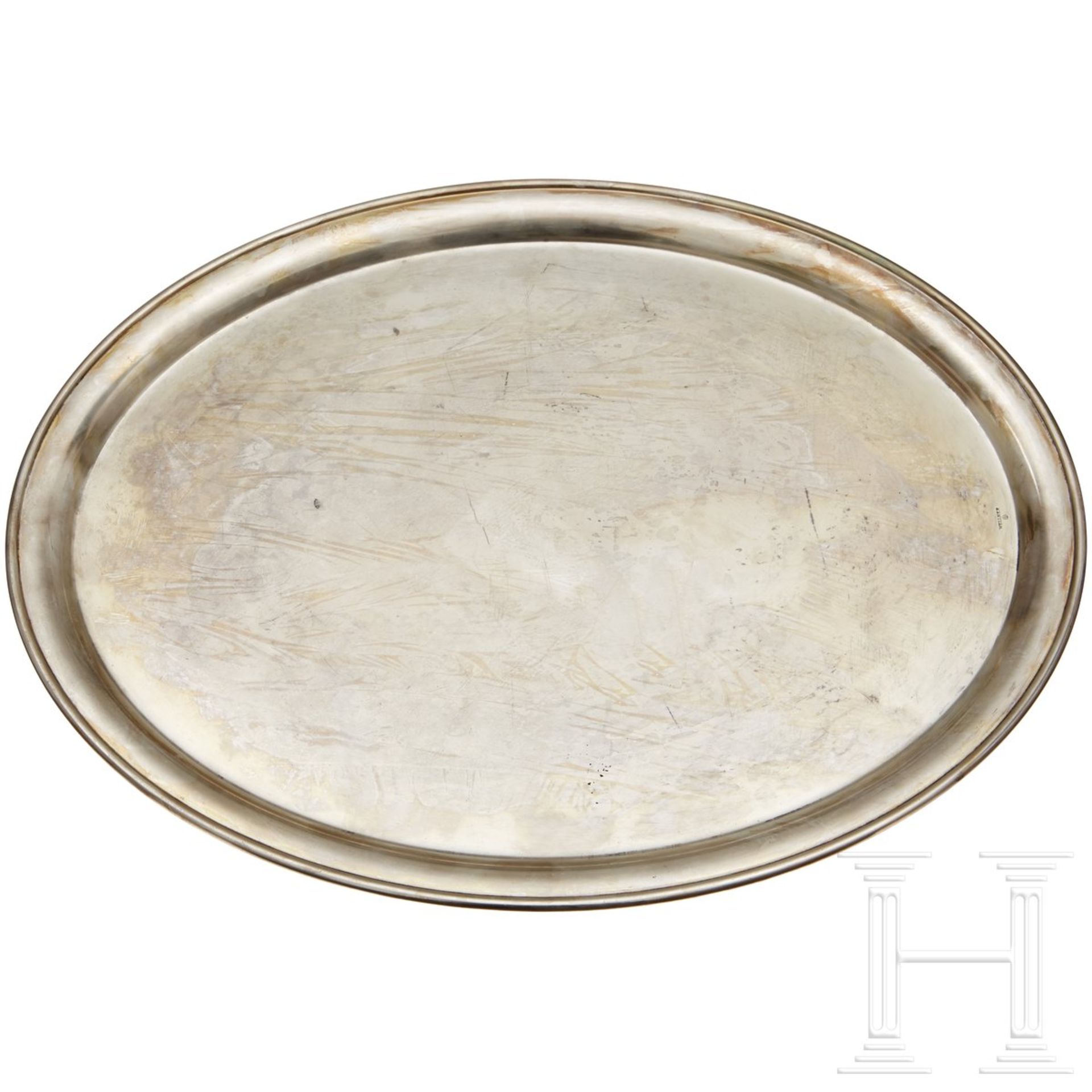 An oval Serving Platter from a Silver Service