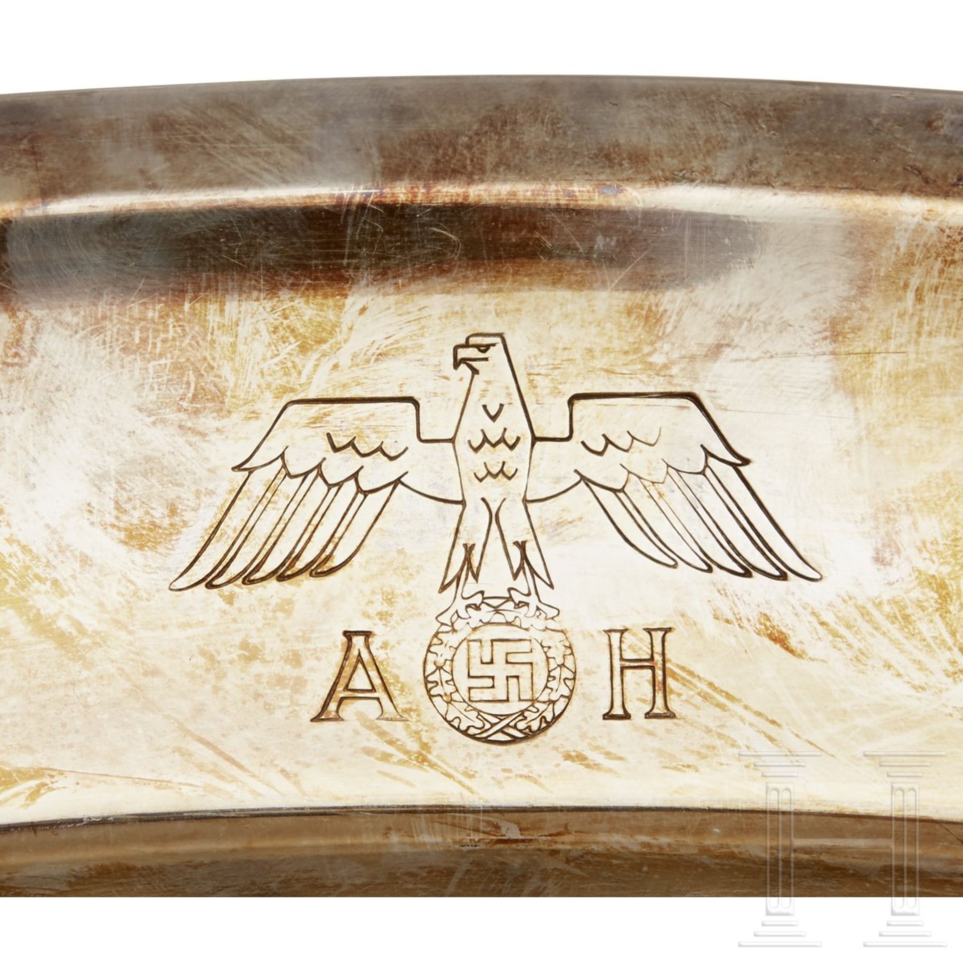 Adolf Hitler – an Oval Serving Tray from his Personal Silver Service - Bild 3 aus 5