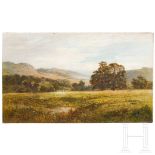 Robert Gallon (1845 – 1925) – Englische Landschaft, datiert 1882Öl auf Leinwand. Sumpfiger