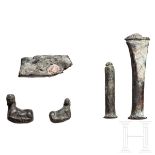 Fünf bronzene Punzen, Kleinasien, hellenistisch, 3. - 2. Jhdt. v. Chr.Fünf unterschiedlich große