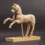 Springendes Pferd, Terrakotta, Griechenland, hellenistisch, 2. - 1. Jhdt. v. Chr.