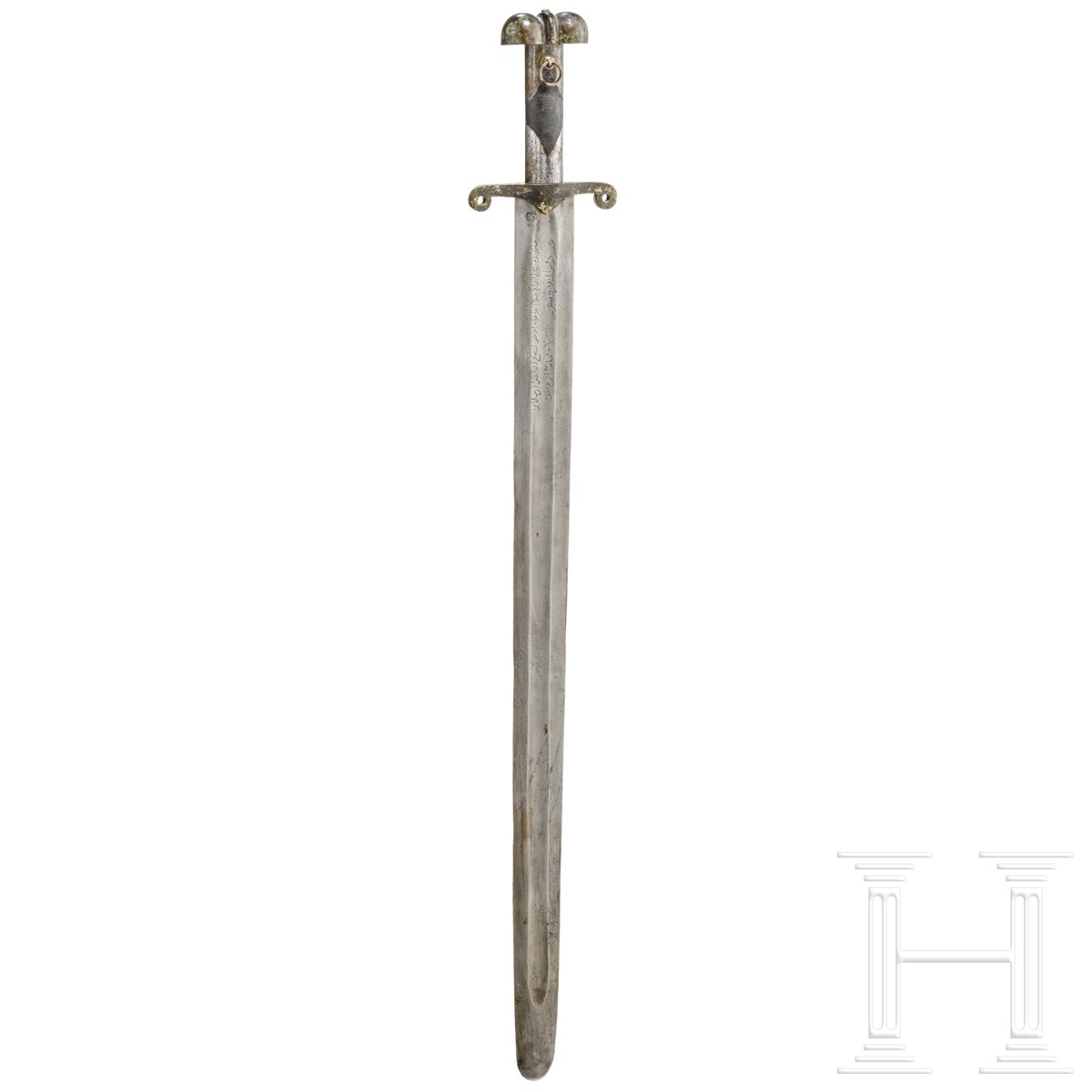 Mamelukisches Schwert, Sammleranfertigung im Stil des frühen 15. Jhdts.Zweischneidige gekehlte - Image 2 of 6