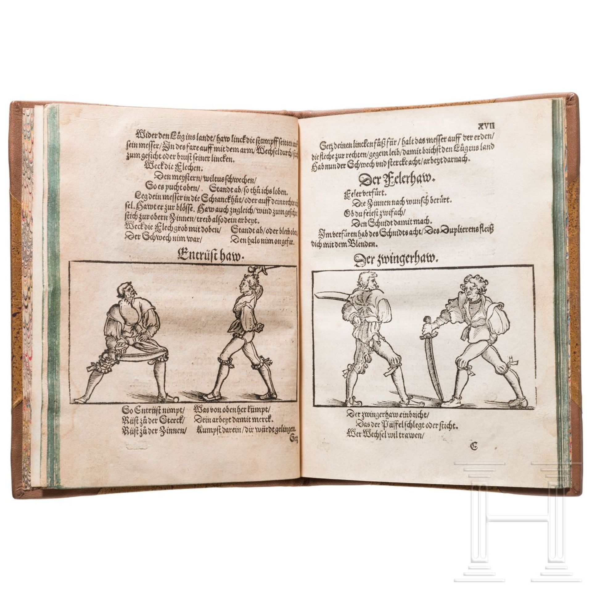 Christian Egenolff, "Der Altenn Fechter anfengliche Kunst", Frankfurt /M., um 153046 paginierte - Bild 5 aus 9