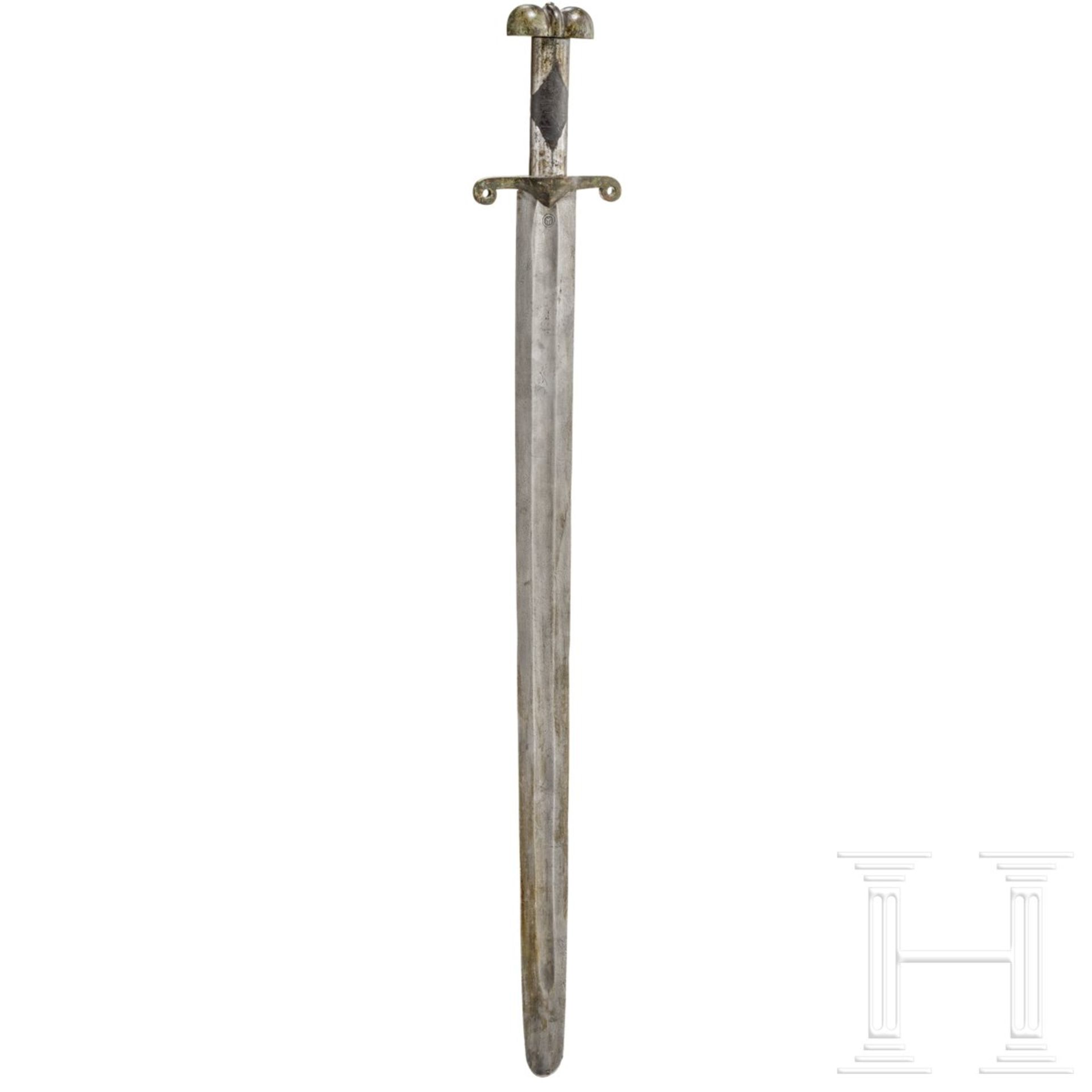 Mamelukisches Schwert, Sammleranfertigung im Stil des frühen 15. Jhdts.Zweischneidige gekehlte