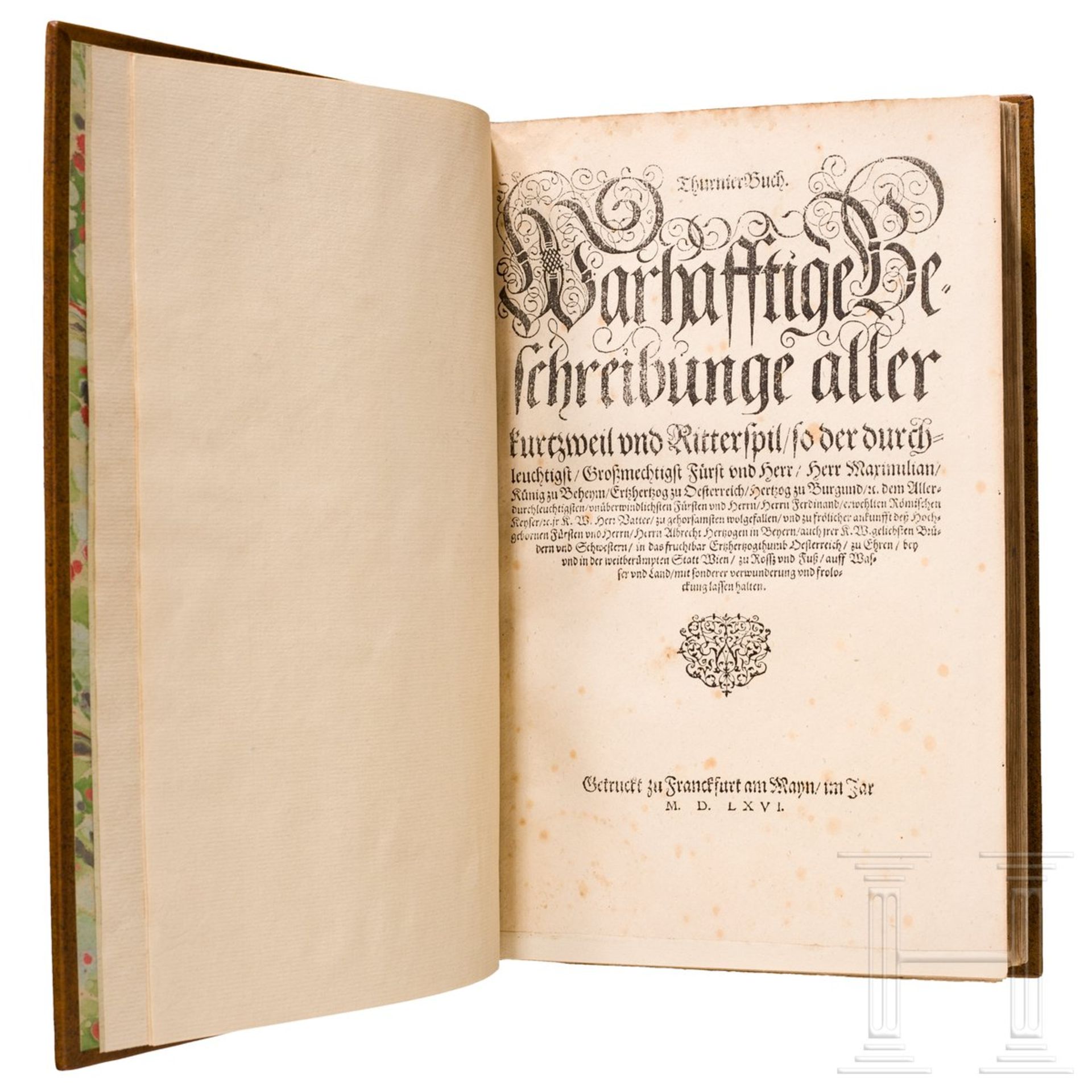Sigmundt Feyerabend, "Thurnier-Buch", Frankfurt/M., 1578236 römisch paginierte Doppelseiten,
