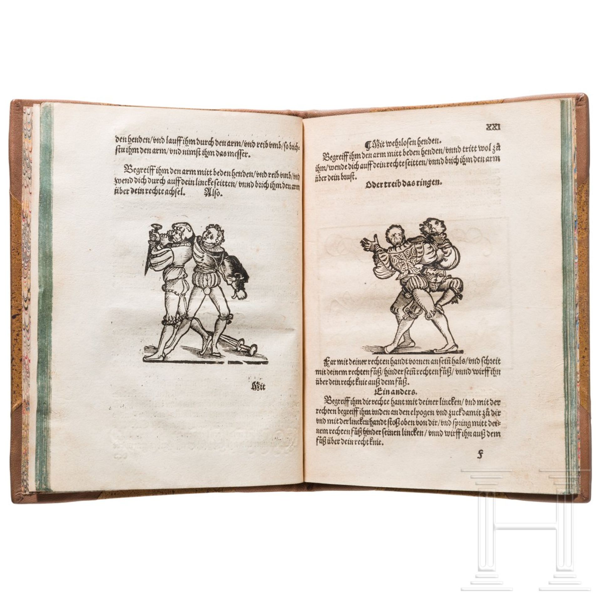 Christian Egenolff, "Der Altenn Fechter anfengliche Kunst", Frankfurt /M., um 153046 paginierte - Bild 6 aus 9