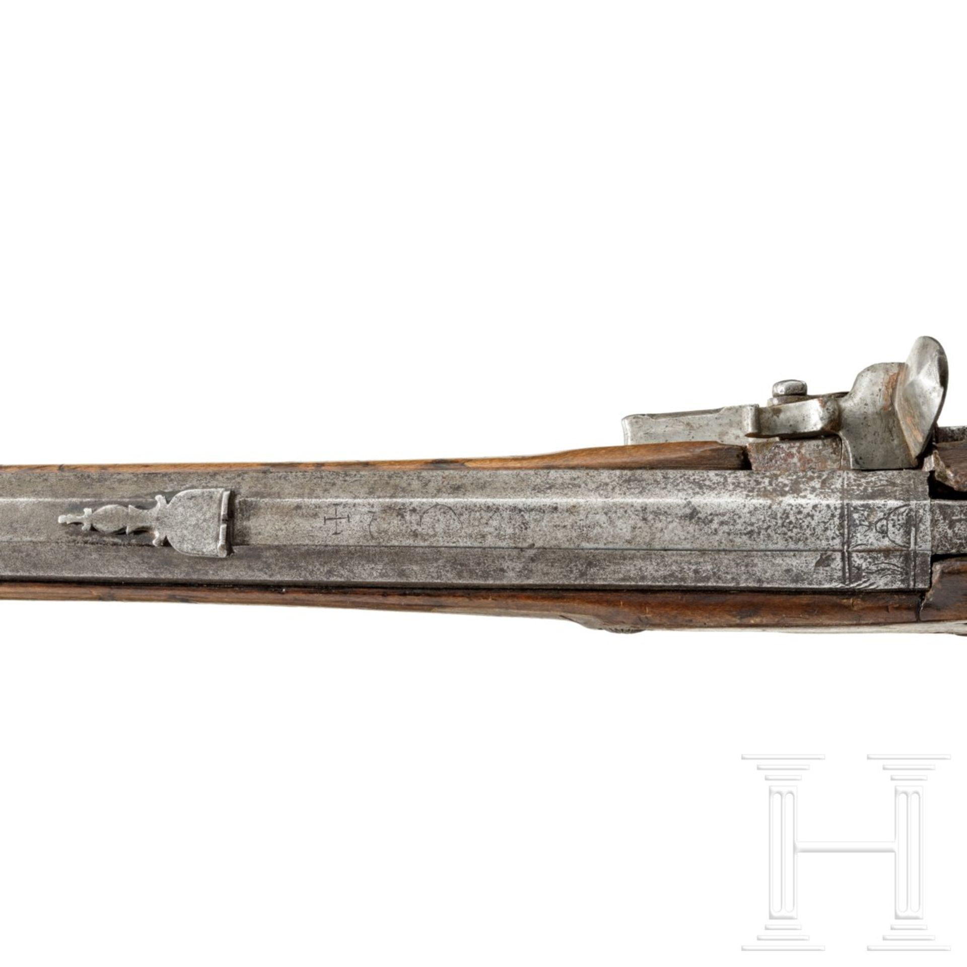 Perlmutteingelegtes Steinschlossgewehr, Polen oder Baltikum, um 1700 - Bild 2 aus 5