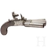 Steinschloss-Entenfuß-Pistole, P. Bond, London, um 1800