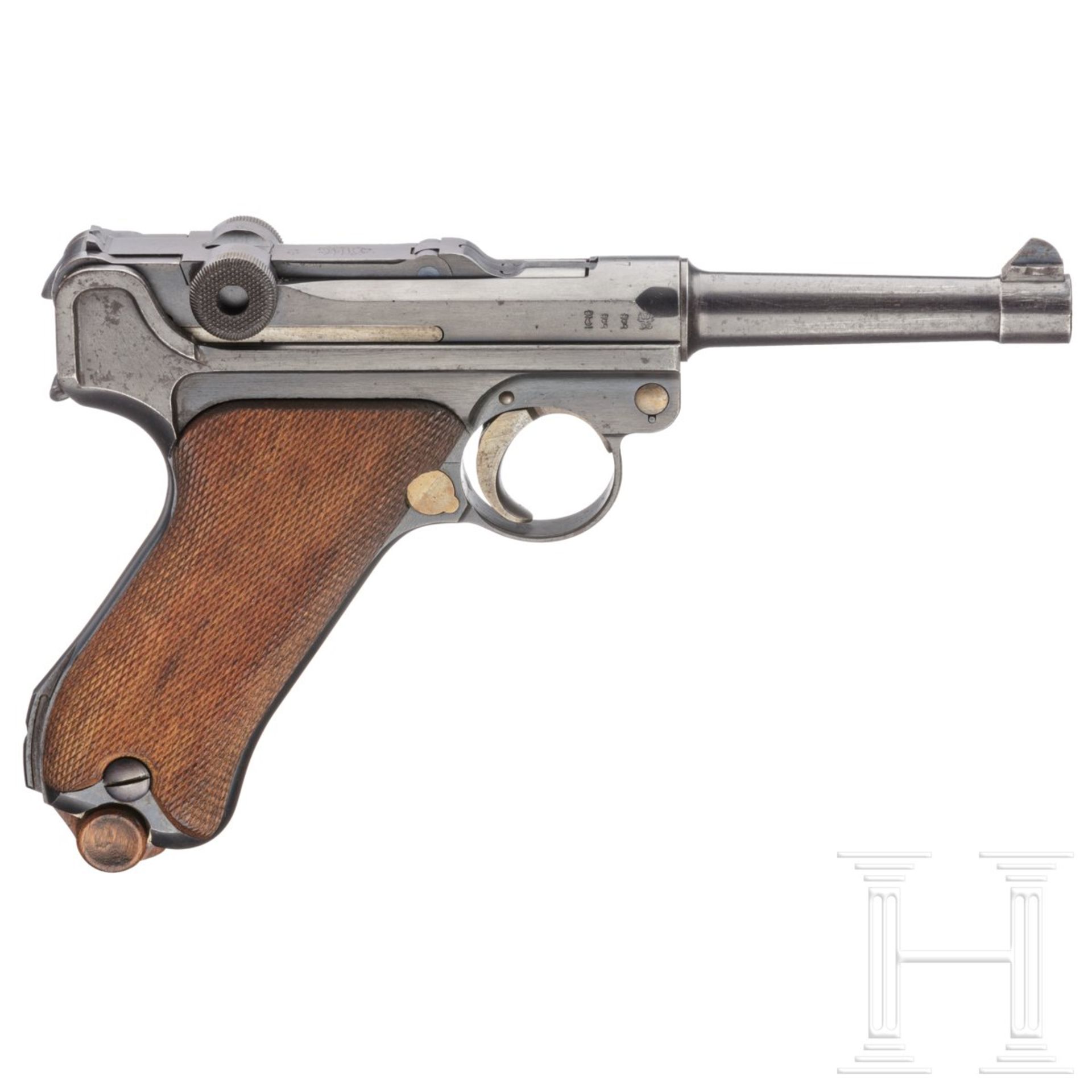 Pistole 08, DWM 1917, zwei nummerngleiche Magazine - Bild 2 aus 3