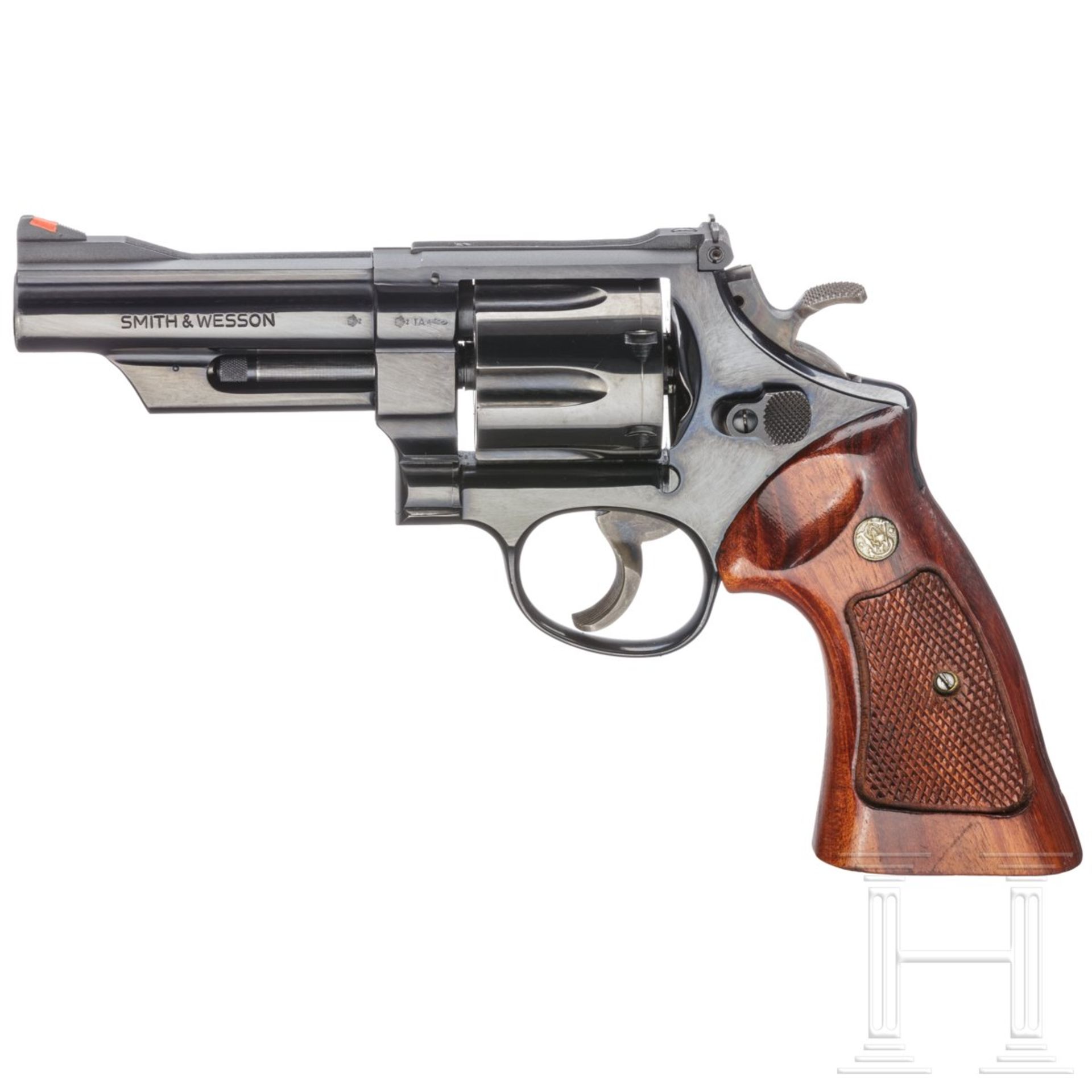 Smith & Wesson Mod. 25-5, "The 1955 Model .45 Target Heavy Barrel", in Schatulle
