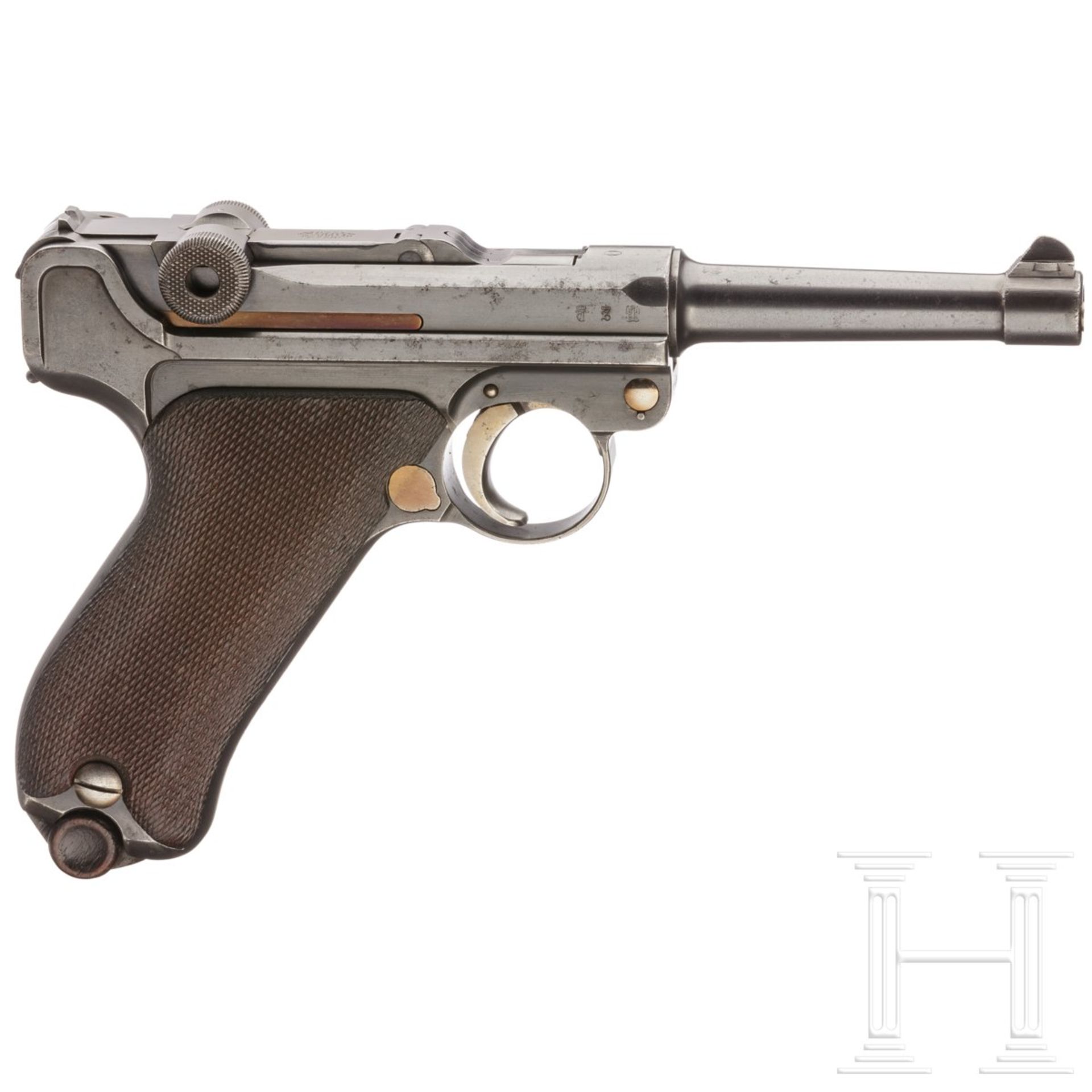 Pistole 08, DWM 1910, ohne Kammerfang, Bayern - Bild 2 aus 3
