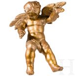 Putto mit Goldfassung, deutsch, 18. Jhdt.