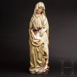 Außergewöhnliche gotische Madonna Mater Dolorosa, Niederrhein, 15. Jhdt.
