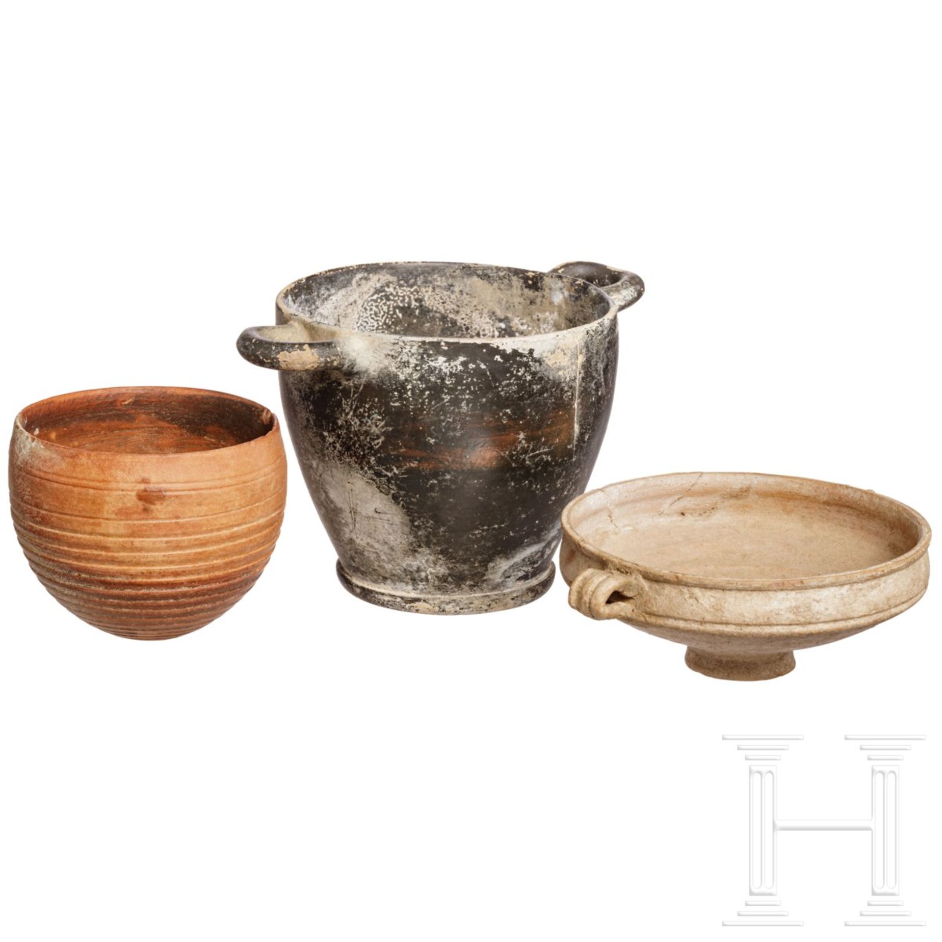 Drei Keramikgefäße, apulisch und römisch - Bild 3 aus 3