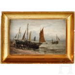 "Fischerboote am Meer" - Paul Jean Clays (1819 - 1900) zugeschrieben