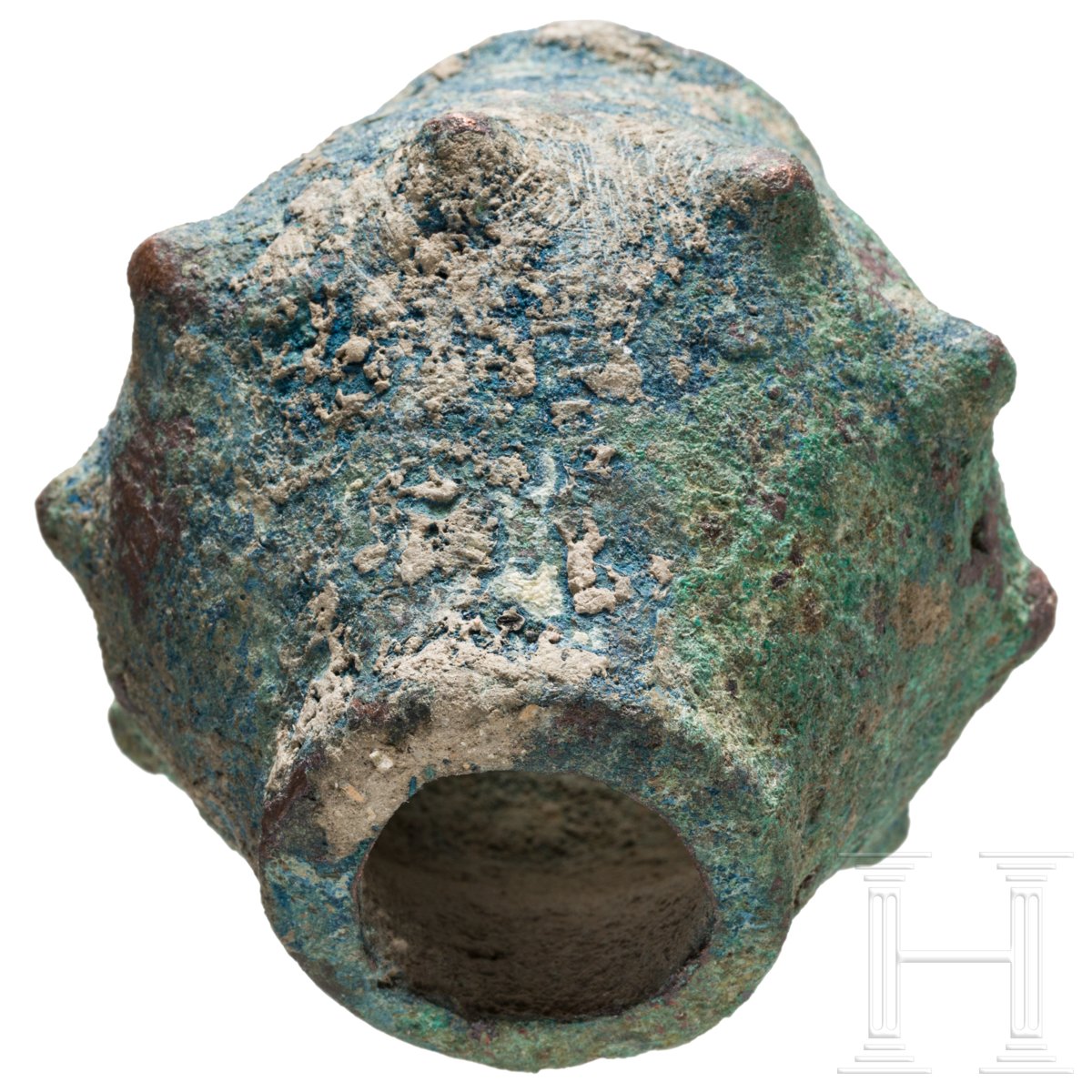 Bronzener doppelkonischer Keulenkopf, Luristan, Westiran, 2. Jtsd. v. Chr. - Image 3 of 3