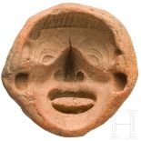 Model zur Abformung eines stilisierten Gesichts, Mexiko, Veracruz, 300 - 900 n. Chr.