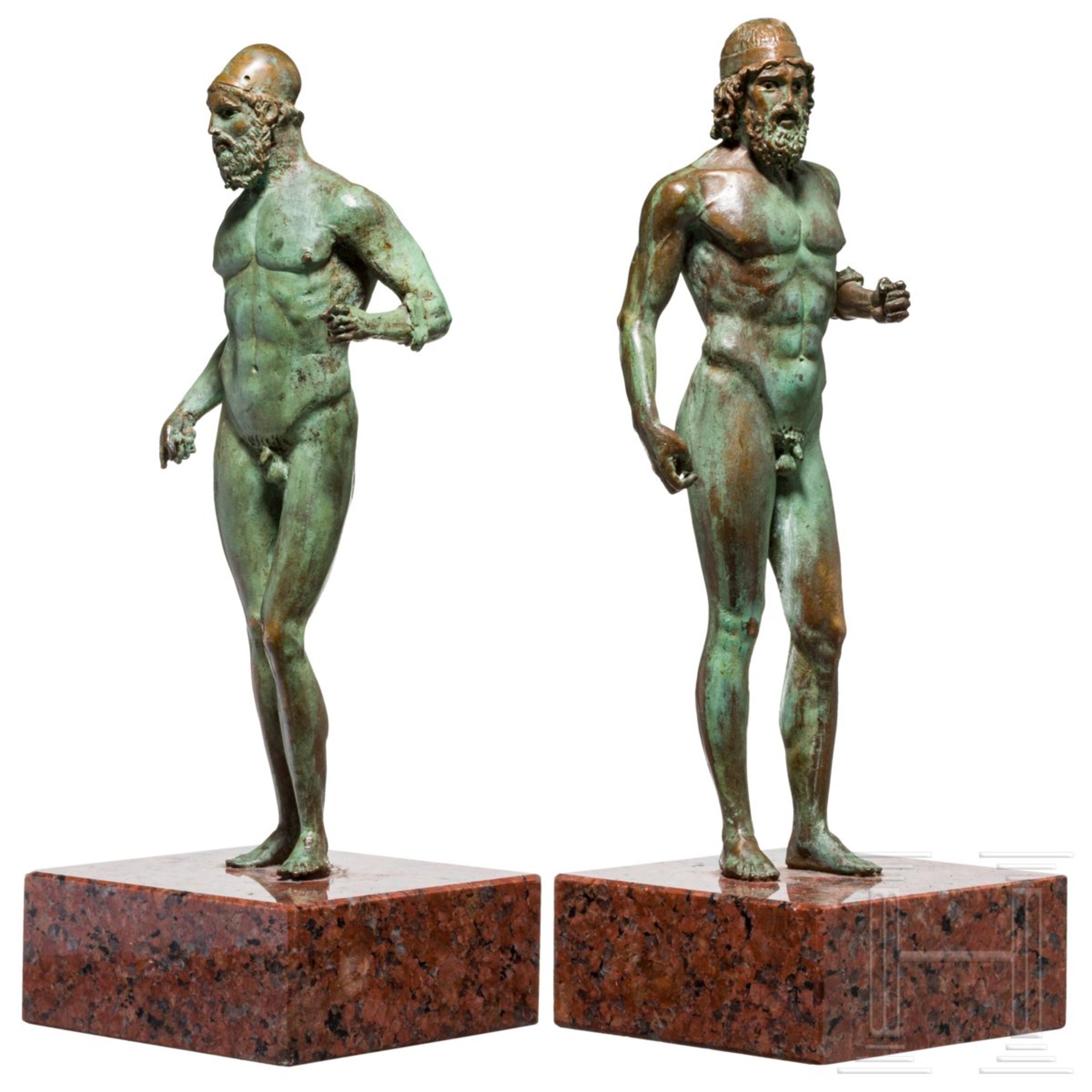 Zwei Bronzefiguren der Krieger von Riace - Bild 3 aus 5
