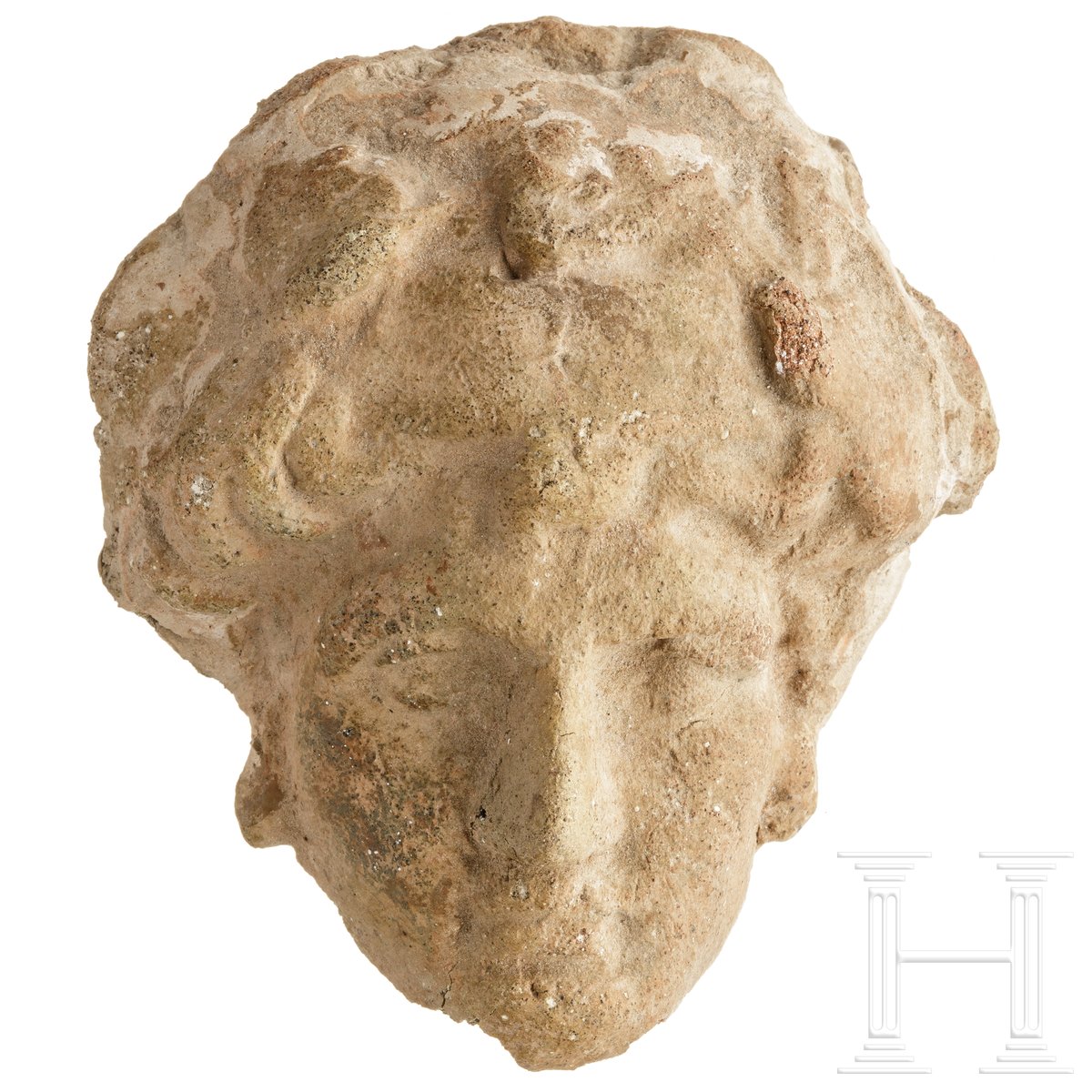 Terrakottakopf des Herakles, Griechenland, hellenistisch, 3. - 2. Jhdt. v. Chr.