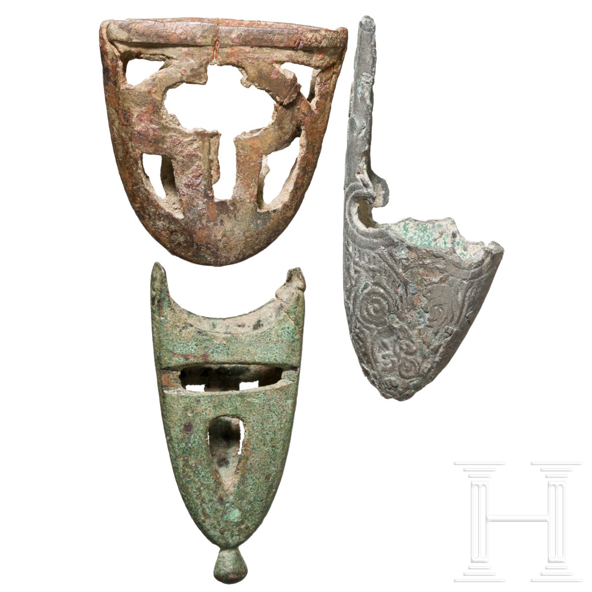 Drei Ortbänder, davon eines wikingisch, Nord- und Zentraleuropa, 10. Jhdt. - Image 2 of 3