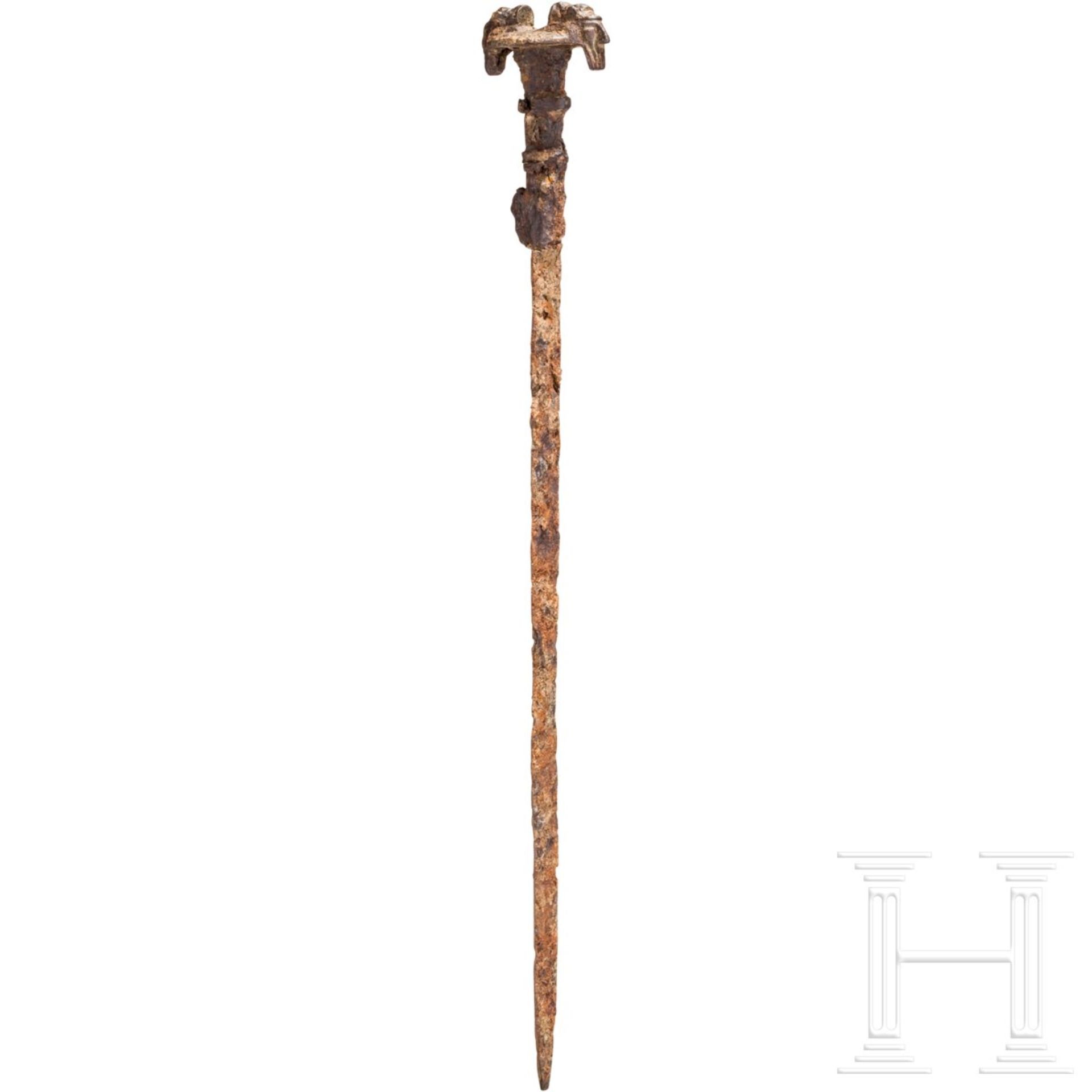 Eisernes Maskengriffschwert, Luristan, 10. Jhdt. v. Chr. - Bild 5 aus 9
