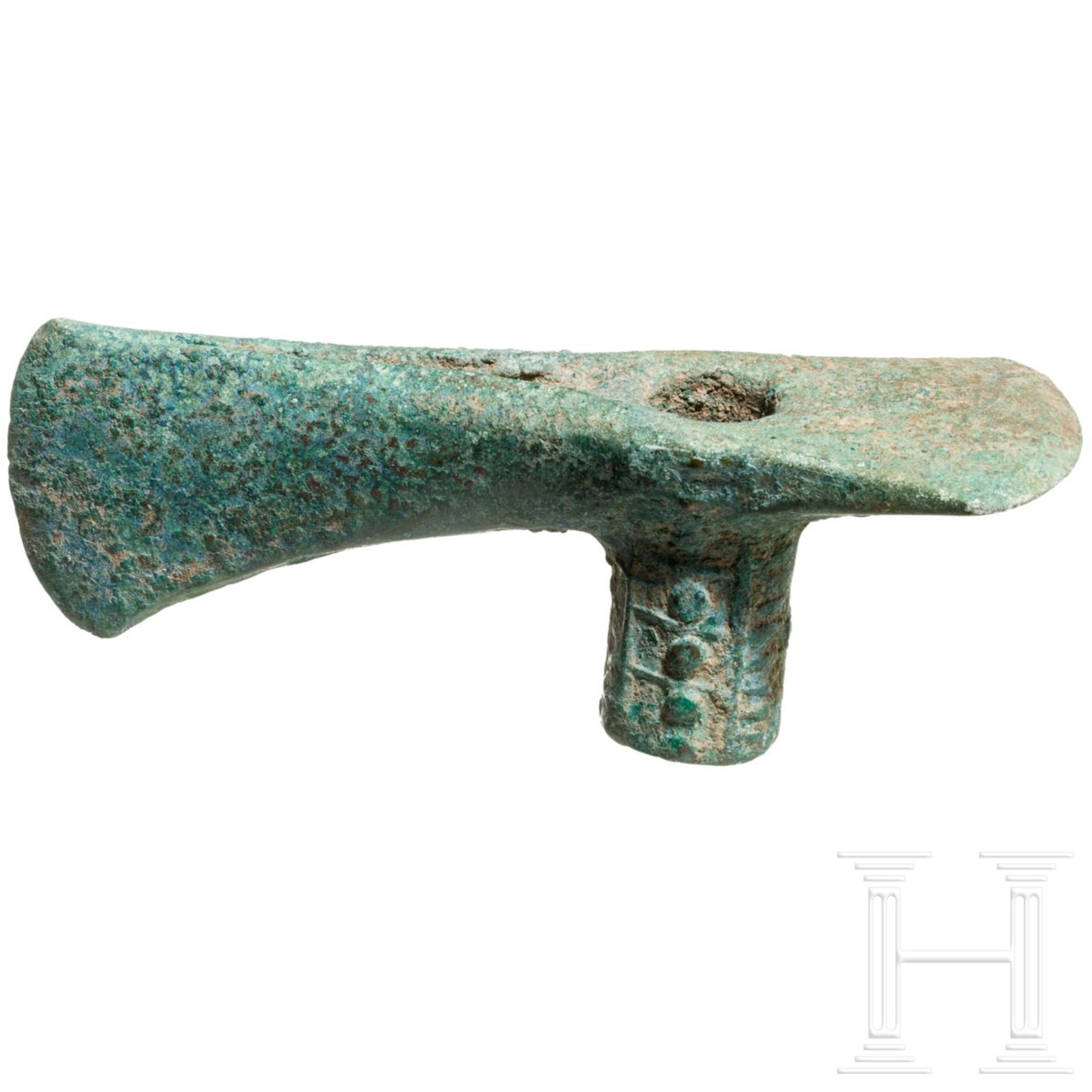 Hackenaxt, Bronze, Luristan, Westiran, 8. - 7. Jhdt. v. Chr. - Image 2 of 5