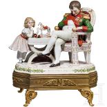 Napoleon mit seiner Tochter, Sevres-Porzellan, Frankreich, 19. Jhdt.