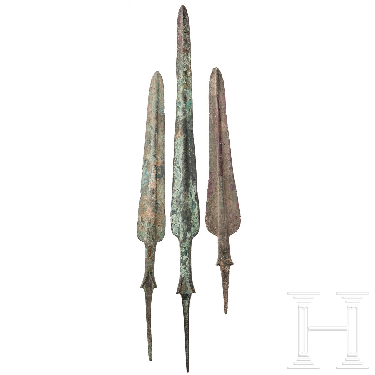 Drei bronzene Lanzenspitzen, Luristan, Westiran, 12. - 11. Jhdt. v. Chr. - Image 3 of 3