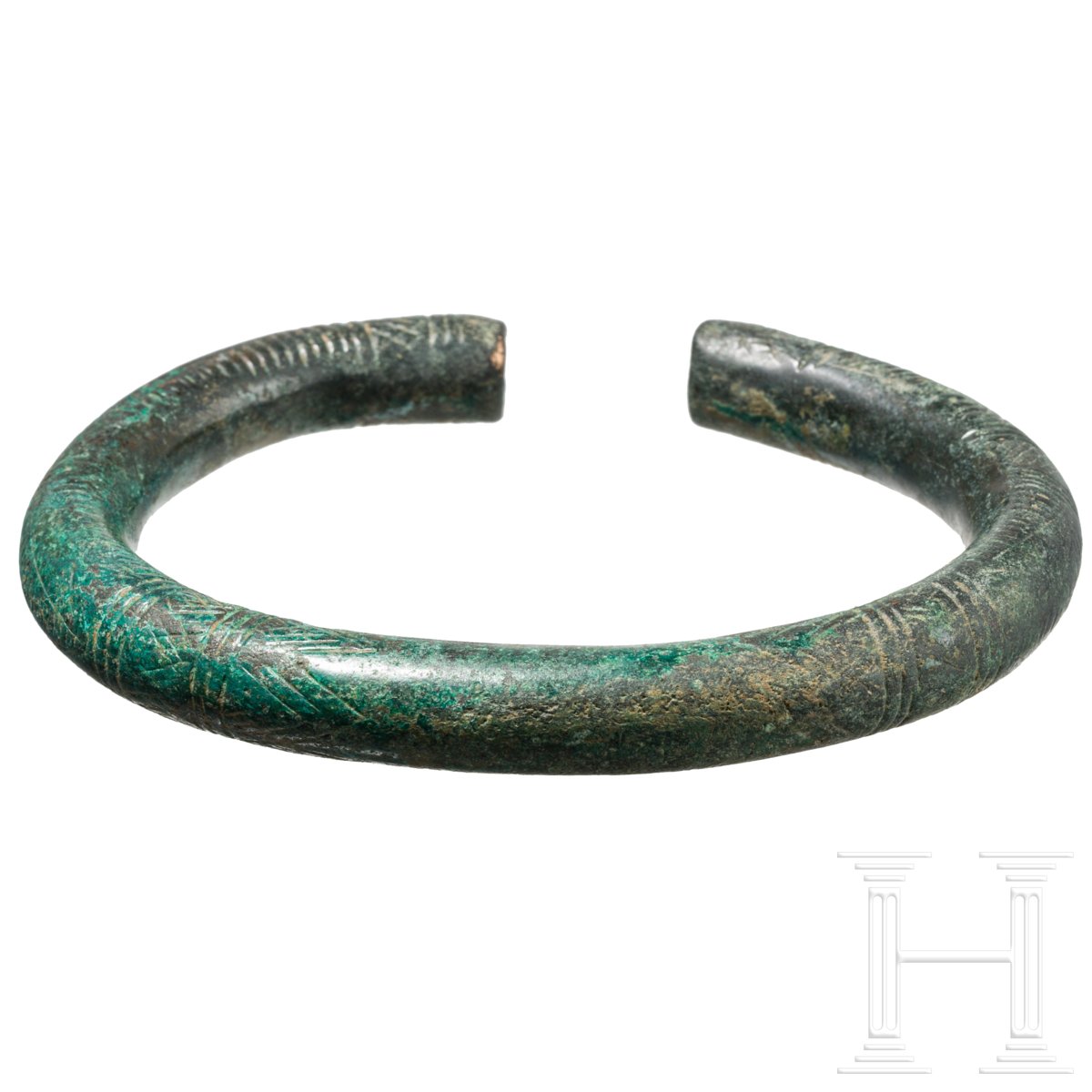 Massiver Fußreif aus Bronze, Luristan, 10. - 9. Jhdt. v. Chr.