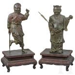 Zwei Heiligenfiguren, China, Ming-Dynastie