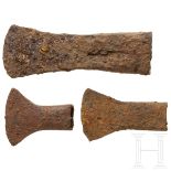 Drei Beile, Eisen, keltisch, 3. - 1. Jhdt. v. Chr.