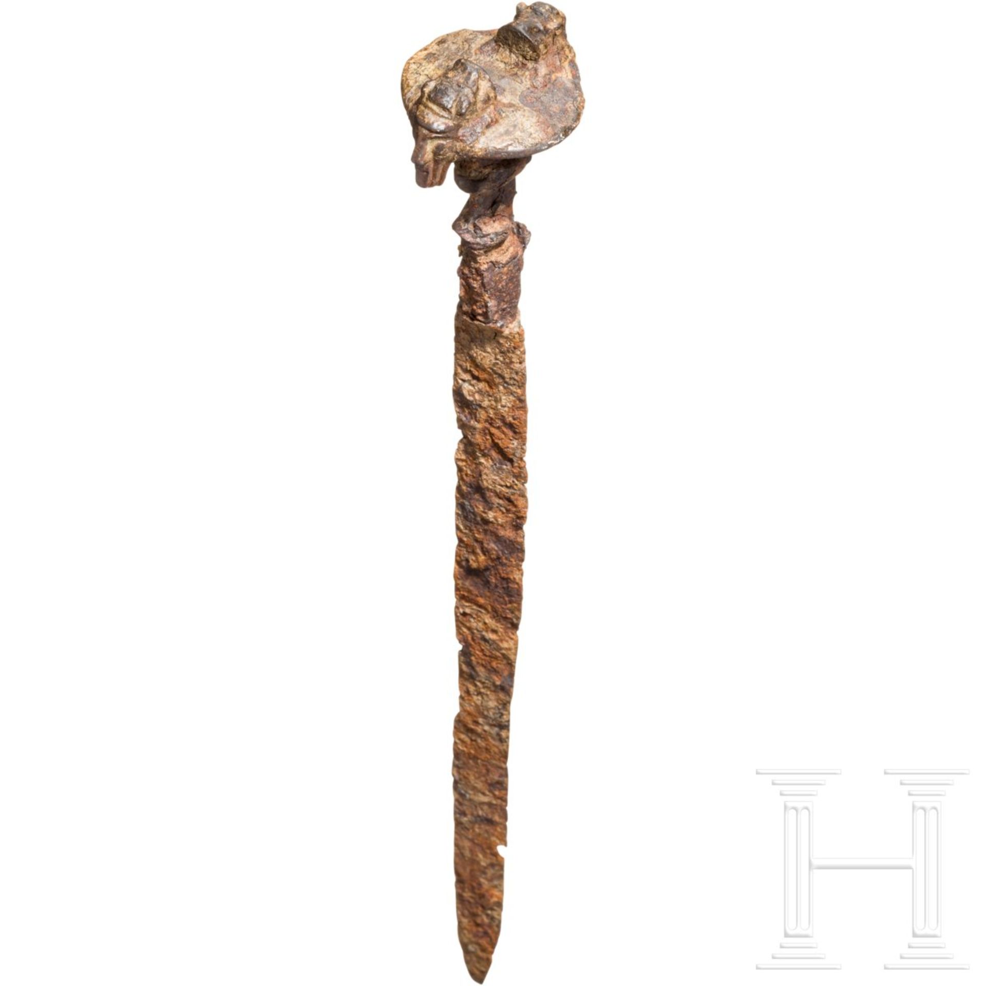 Eisernes Maskengriffschwert, Luristan, 10. Jhdt. v. Chr. - Bild 7 aus 9