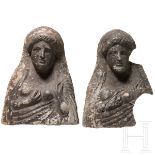 Zwei Votiv-Terrakotten, Griechenland, 5. Jhdt. v. Chr.