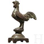 Ein kleiner Hahn aus Bronze, römisch, 1. - 2. Jhdt.