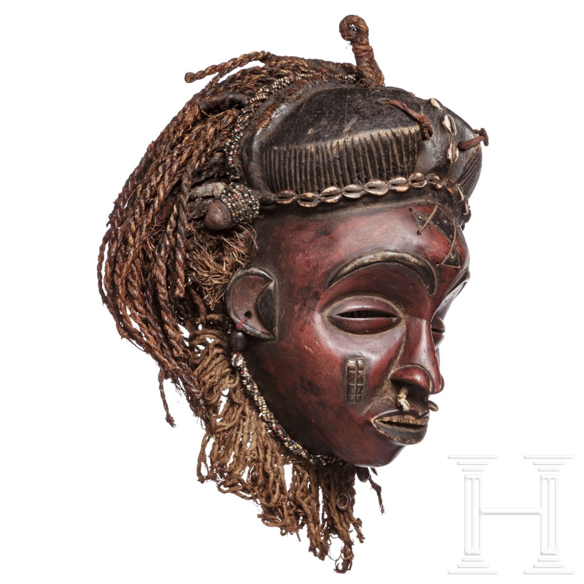 Maske der Chokwe, Angola/Kongo/Sambia - Bild 2 aus 3