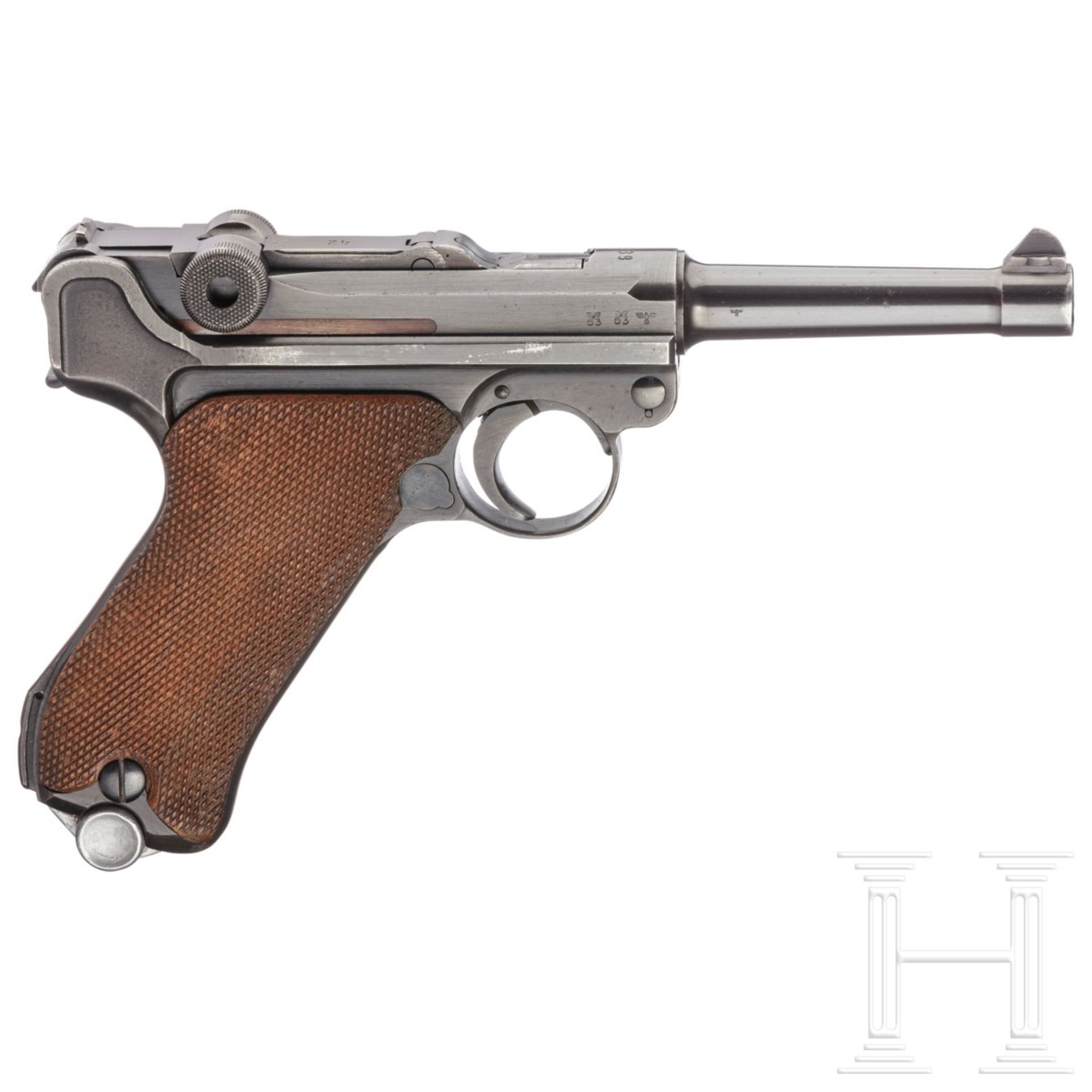 Pistole 08, Code "1939 - 42", mit Koffertasche - Bild 2 aus 5